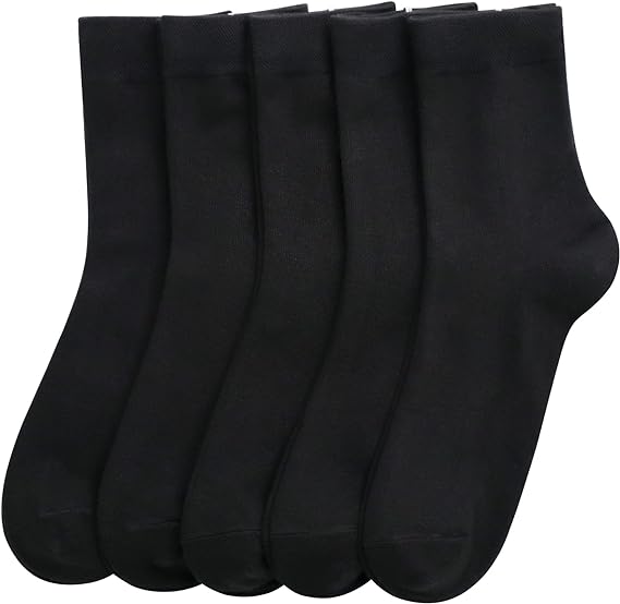 Roll Top Contrast Heel/Toe (Black/Grey) Bamboo Women's Crew Socks – The  Sock Shack in Portland Maine