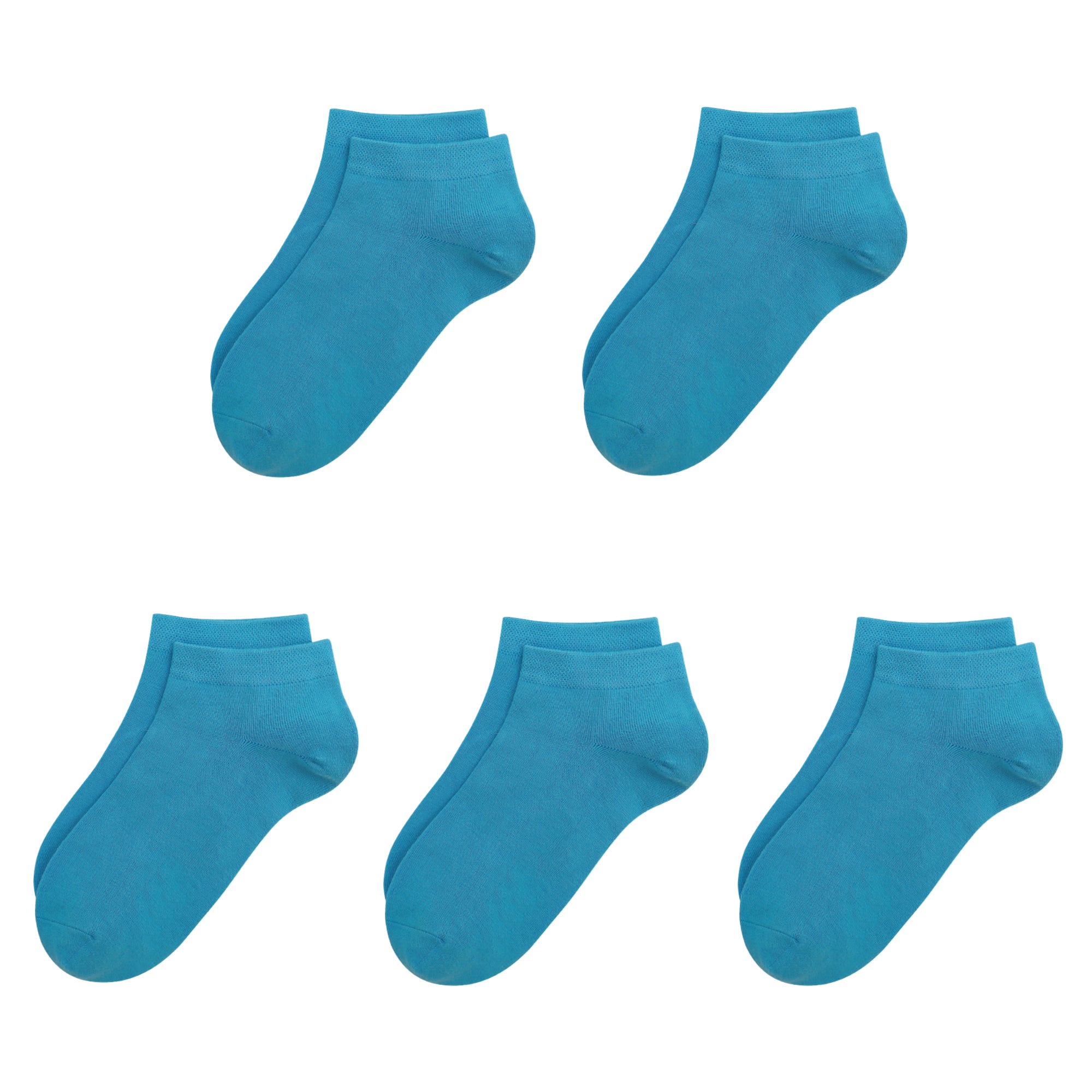 Bamboo School Socks Ankle Super Soft School Kids Socks Stretch Cuffs Athletic Socks Odor Resistant Anti-odor 5 Pairs