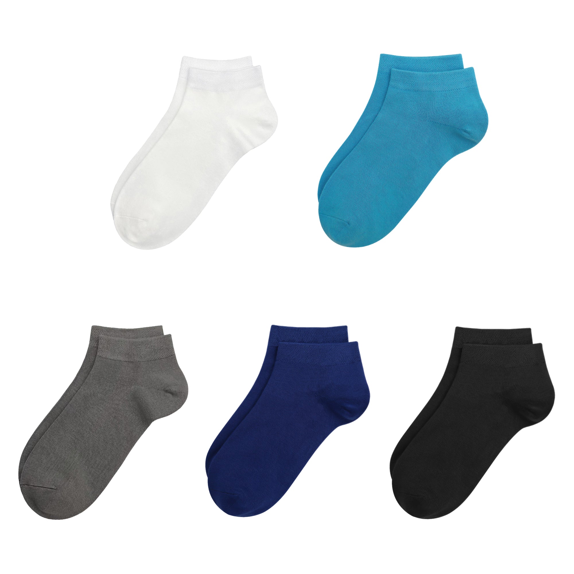 Bamboo School Socks Ankle Super Soft School Kids Socks Stretch Cuffs Athletic Socks Odor Resistant Anti-odor 5 Pairs