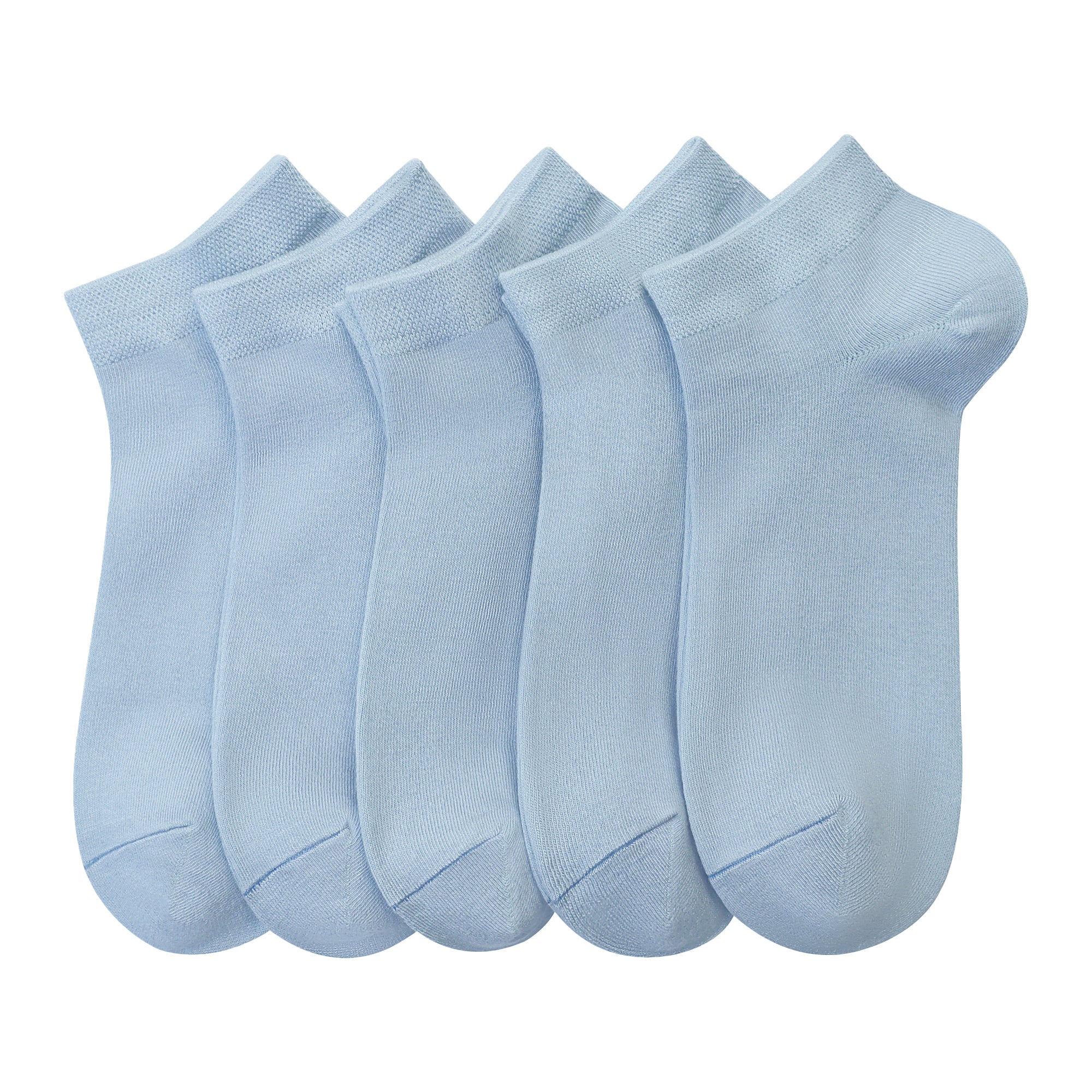 Women Bamboo Ankle Socks Low Cut Thin Sock Lightweight Pastal Color Soft Sock 5 Pairs