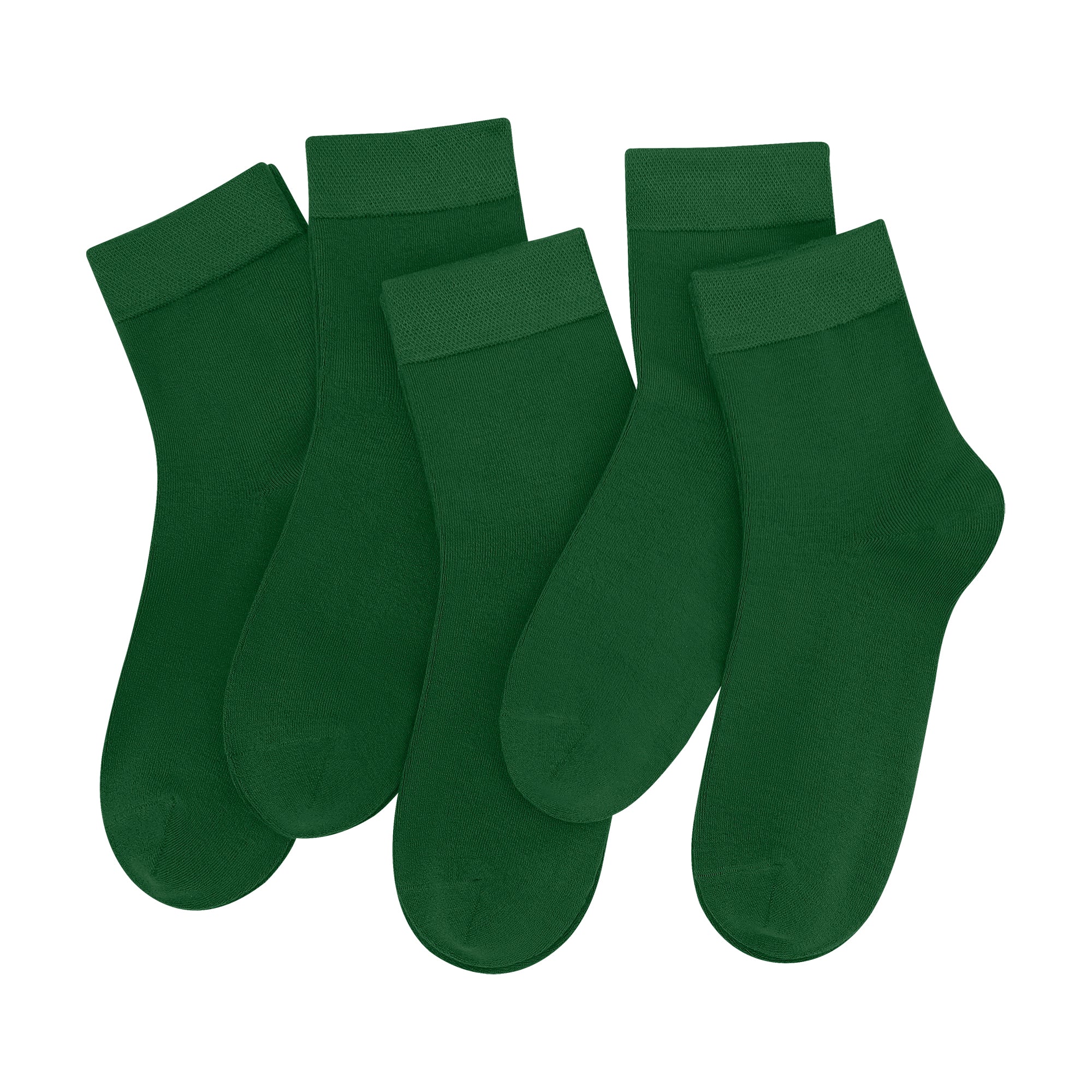 SERISIMPLE Women Ankle Socks Bamboo Crew Thin Ankle Height Boot Lightweight Color Anti Odor Soft Breathable Sock 5 Pairs
