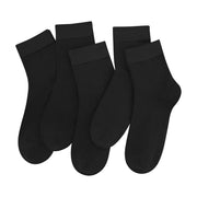 SERISIMPLE Women Ankle Socks Bamboo Crew Thin Ankle Height Boot Lightweight Color Anti Odor Soft Breathable Sock 5 Pairs