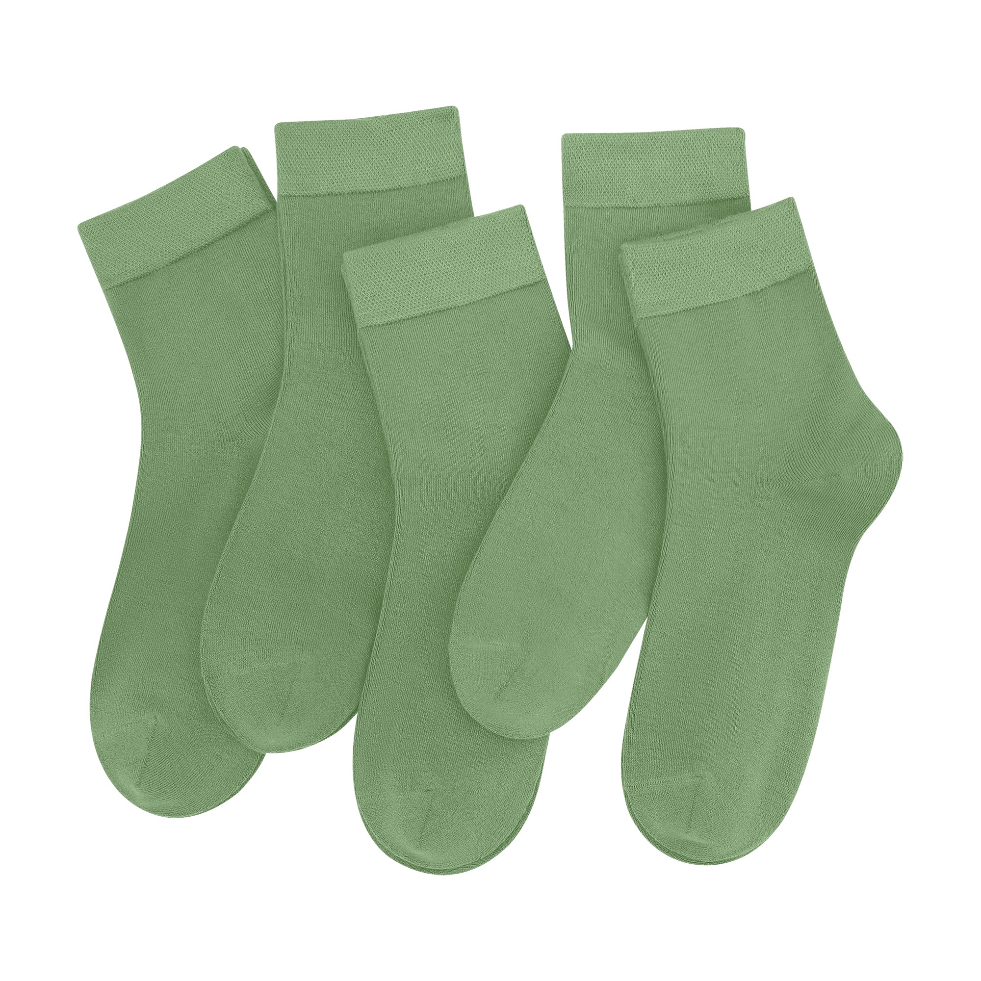 SERISIMPLE Women Ankle Socks Bamboo Crew Thin Ankle Height Boot Lightweight Color Anti Odor Soft Breathable Sock 5 Pairs