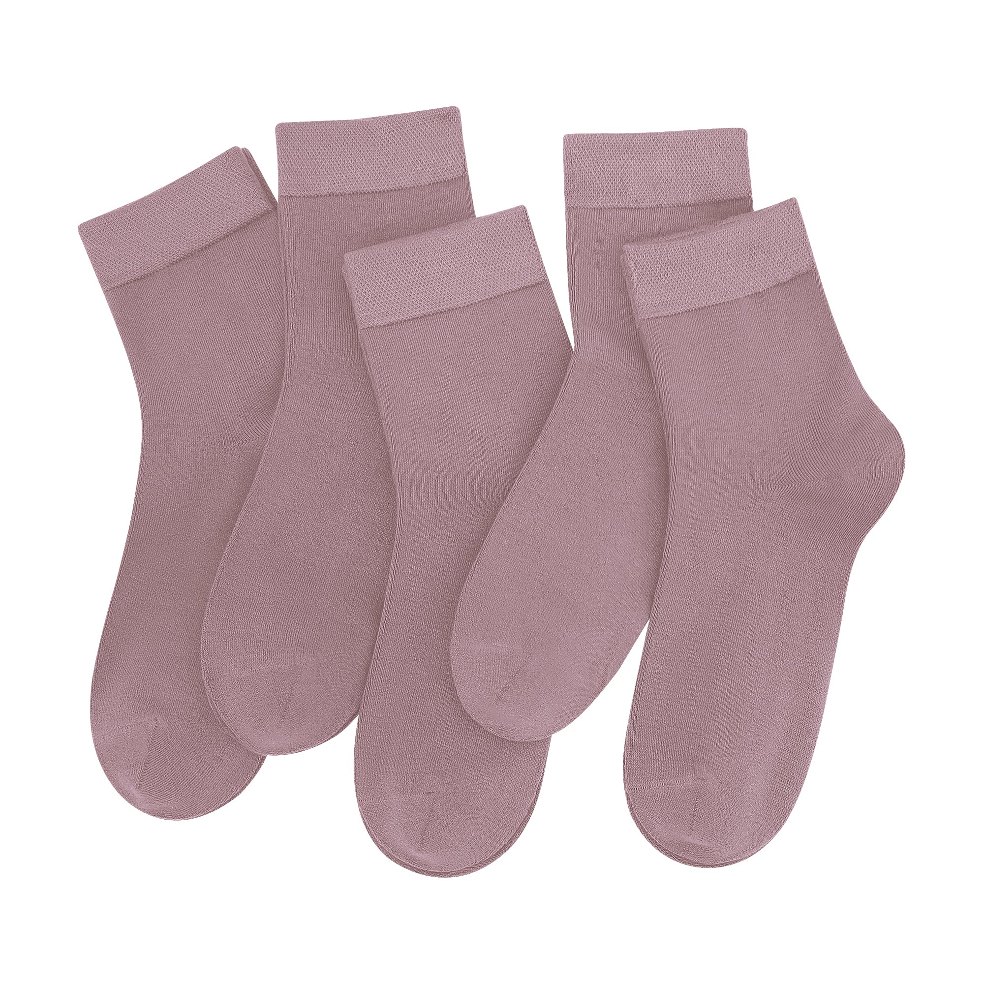 SERISIMPLE Women Ankle Socks Bamboo Crew Thin Ankle Height Boot Lightweight Color Anti Odor Soft Breathable Sock 5 Pairs