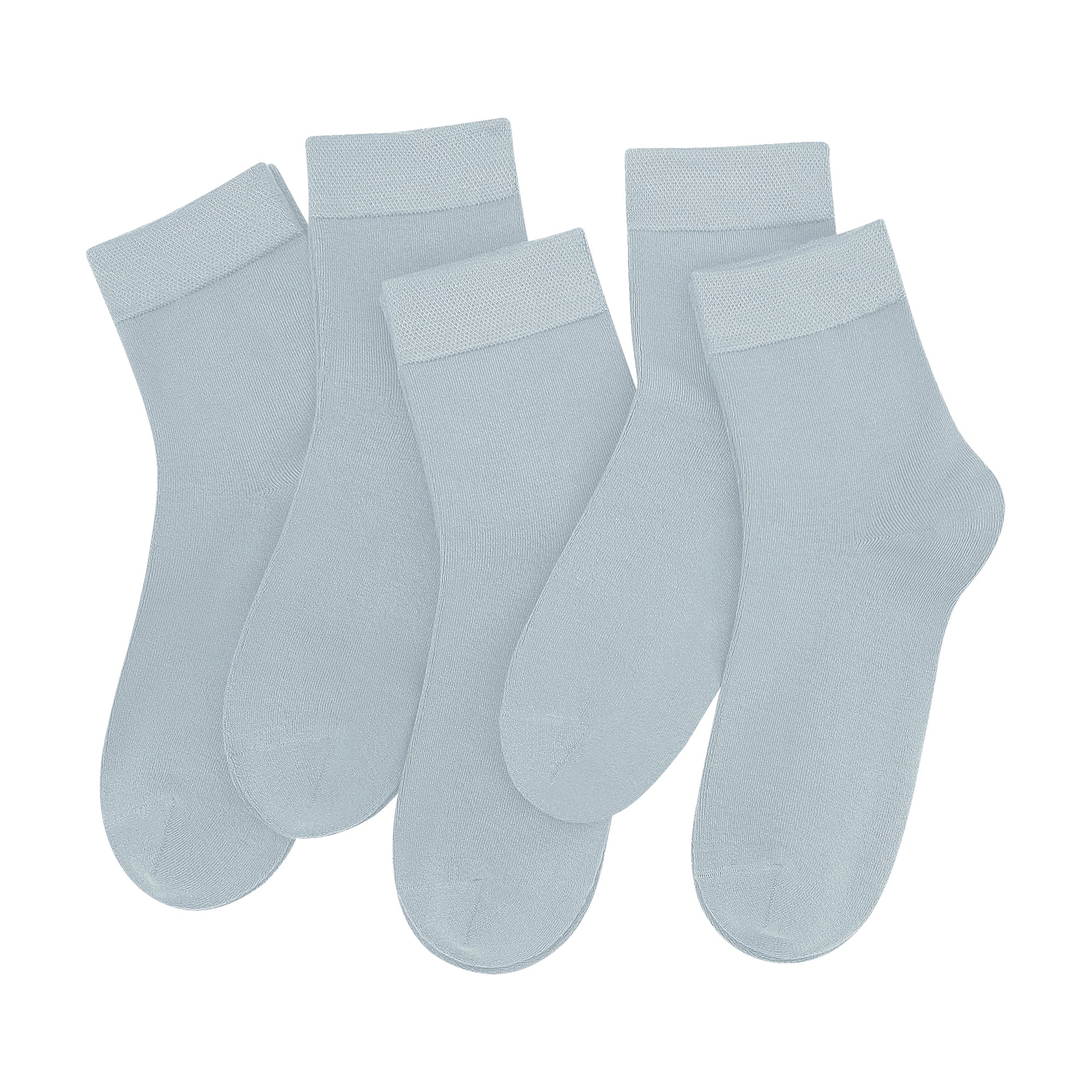 SERISIMPLE Women Ankle Socks Bamboo Crew Thin Ankle Height Boot Lightweight Color Anti Odor Soft Breathable Sock 5 Pairs
