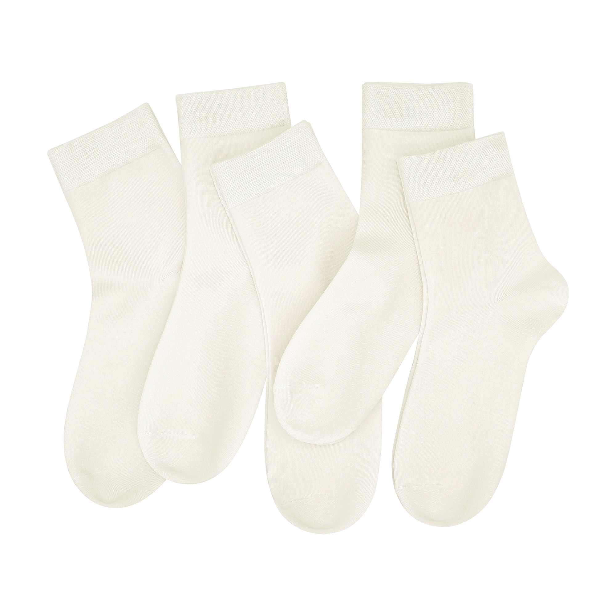SERISIMPLE Women Ankle Socks Bamboo Crew Thin Ankle Height Boot Lightweight Color Anti Odor Soft Breathable Sock 5 Pairs