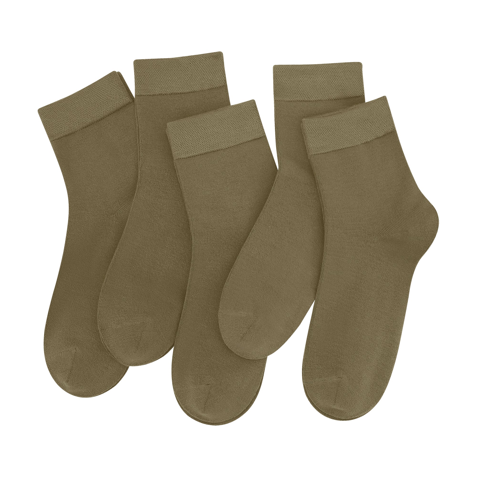 SERISIMPLE Women Ankle Socks Bamboo Crew Thin Ankle Height Boot Lightweight Color Anti Odor Soft Breathable Sock 5 Pairs