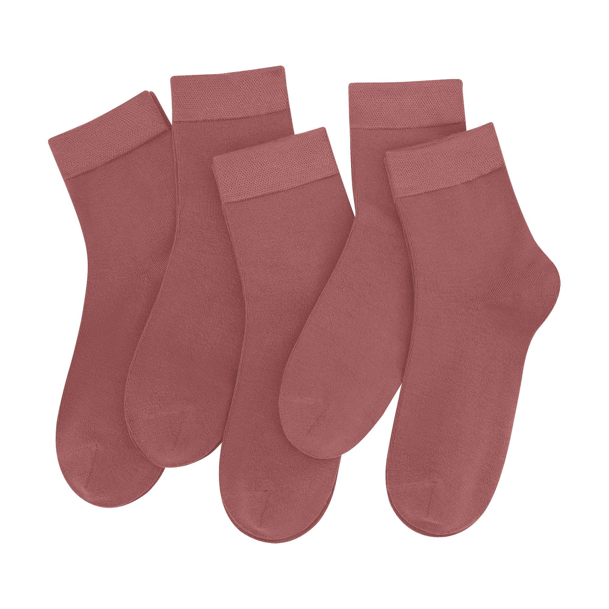 SERISIMPLE Women Ankle Socks Bamboo Crew Thin Ankle Height Boot Lightweight Color Anti Odor Soft Breathable Sock 5 Pairs