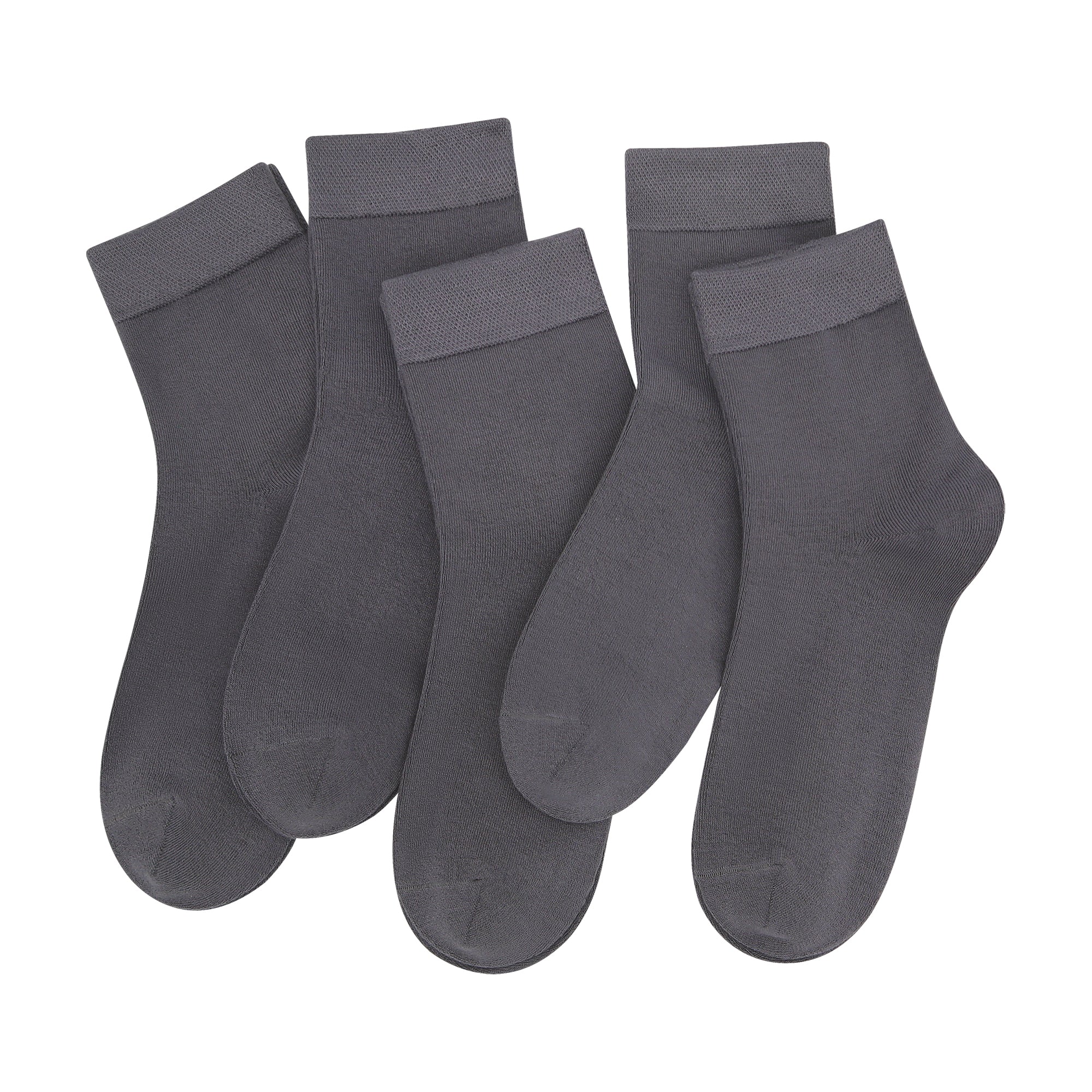 SERISIMPLE Women Ankle Socks Bamboo Crew Thin Ankle Height Boot Lightweight Color Anti Odor Soft Breathable Sock 5 Pairs