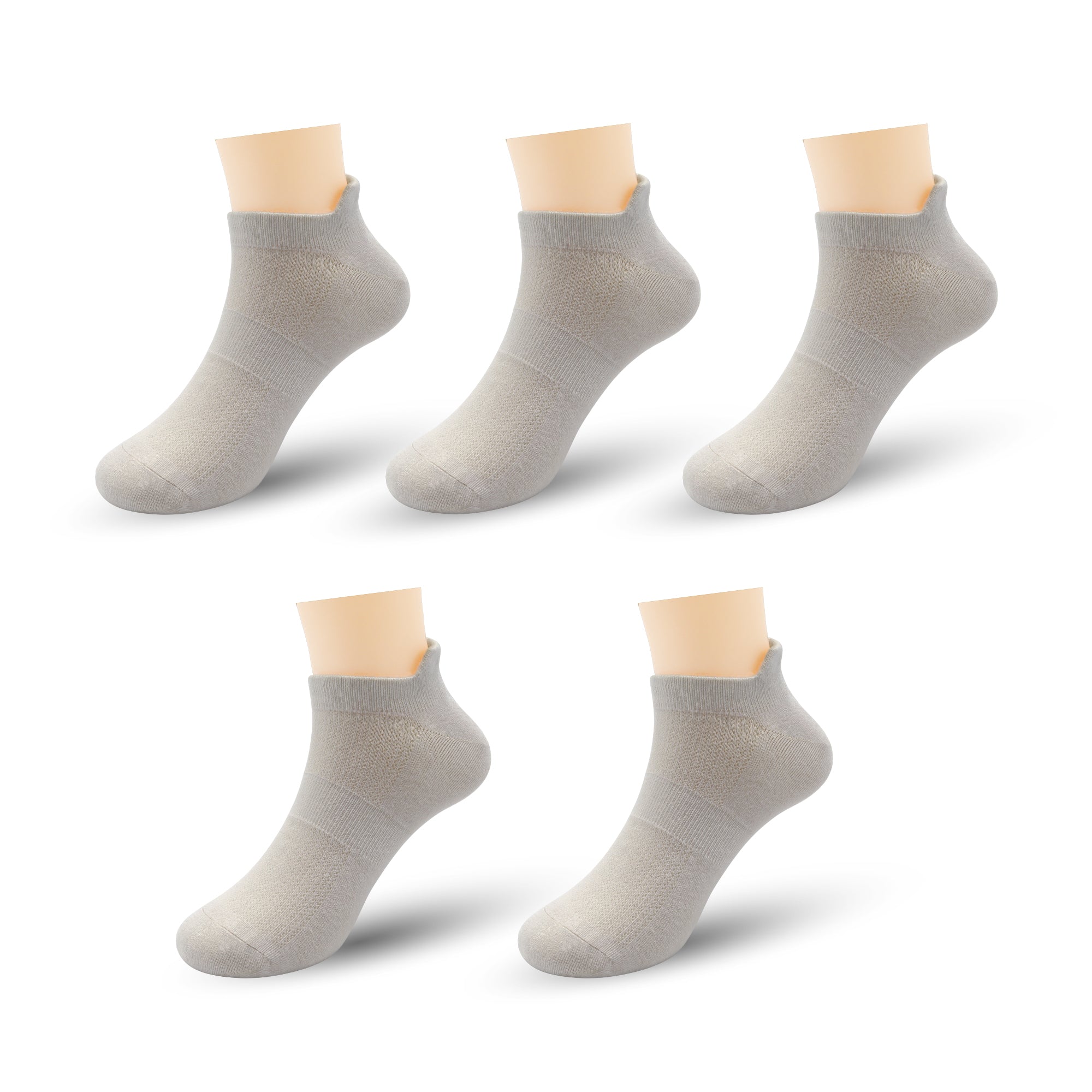 Ultra-Soft Viscose Bamboo Kids No-Show Socks Ankle Thin Comfortable Low Cut Socks for Boys&Girls Non Slip 5 Pairs