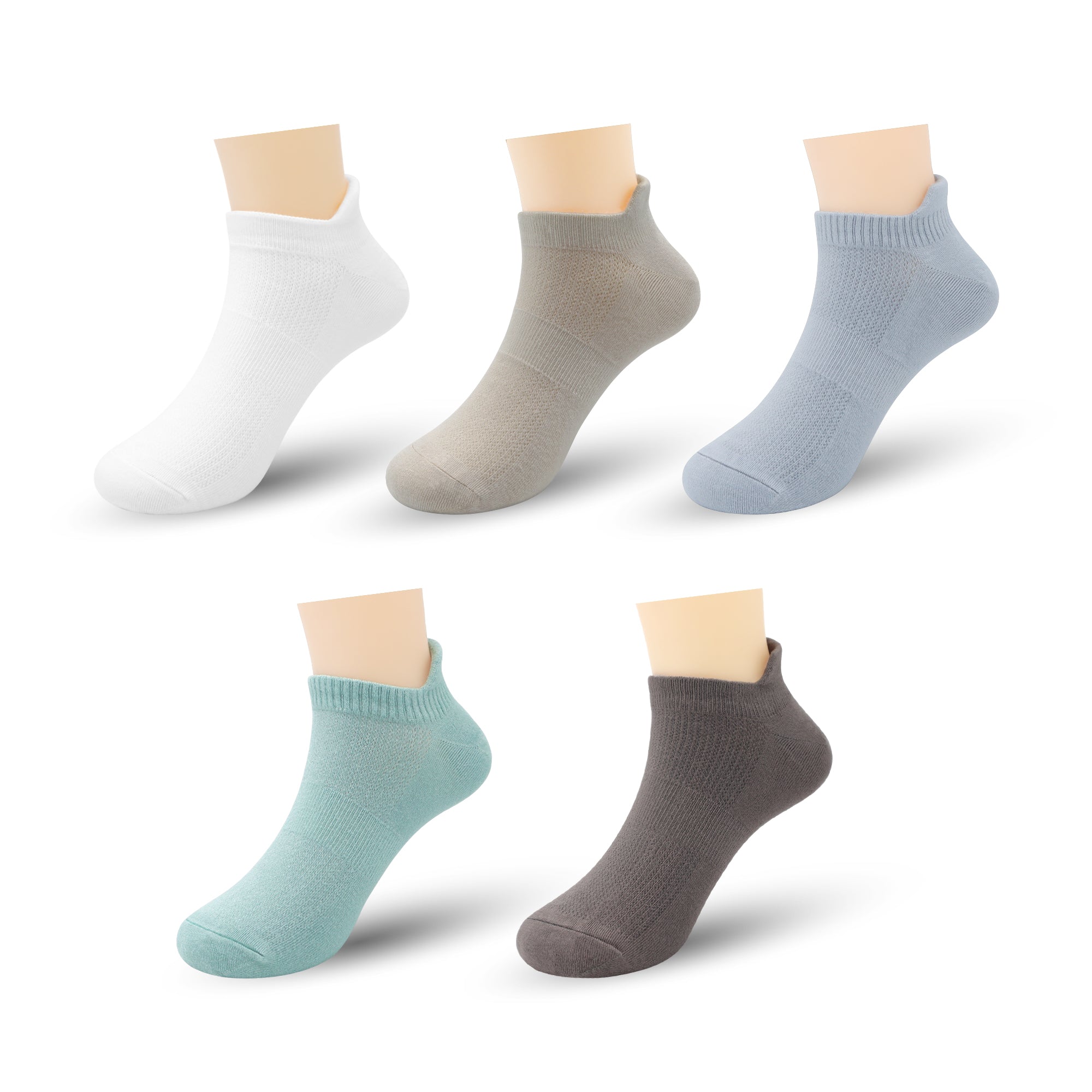 Ultra-Soft Viscose Bamboo Kids No-Show Socks Ankle Thin Comfortable Low Cut Socks for Boys&Girls Non Slip 5 Pairs