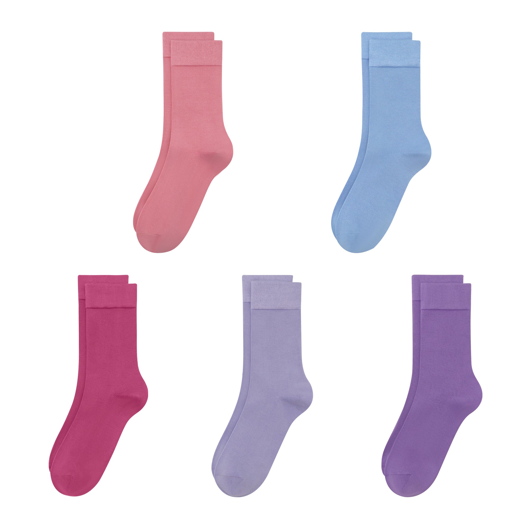 Bamboo Kids Crew Socks School Anti Odor Socks for Boys Girls Uniform Thin Flat Seam Socks 5 Pairs