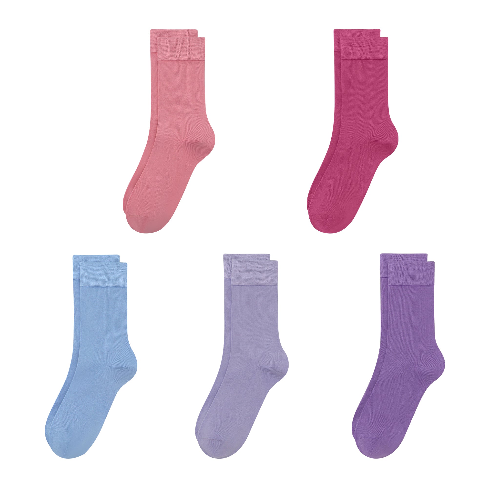 Bamboo Kids Crew Socks School Anti Odor Socks for Boys Girls Uniform Thin Flat Seam Socks 5 Pairs