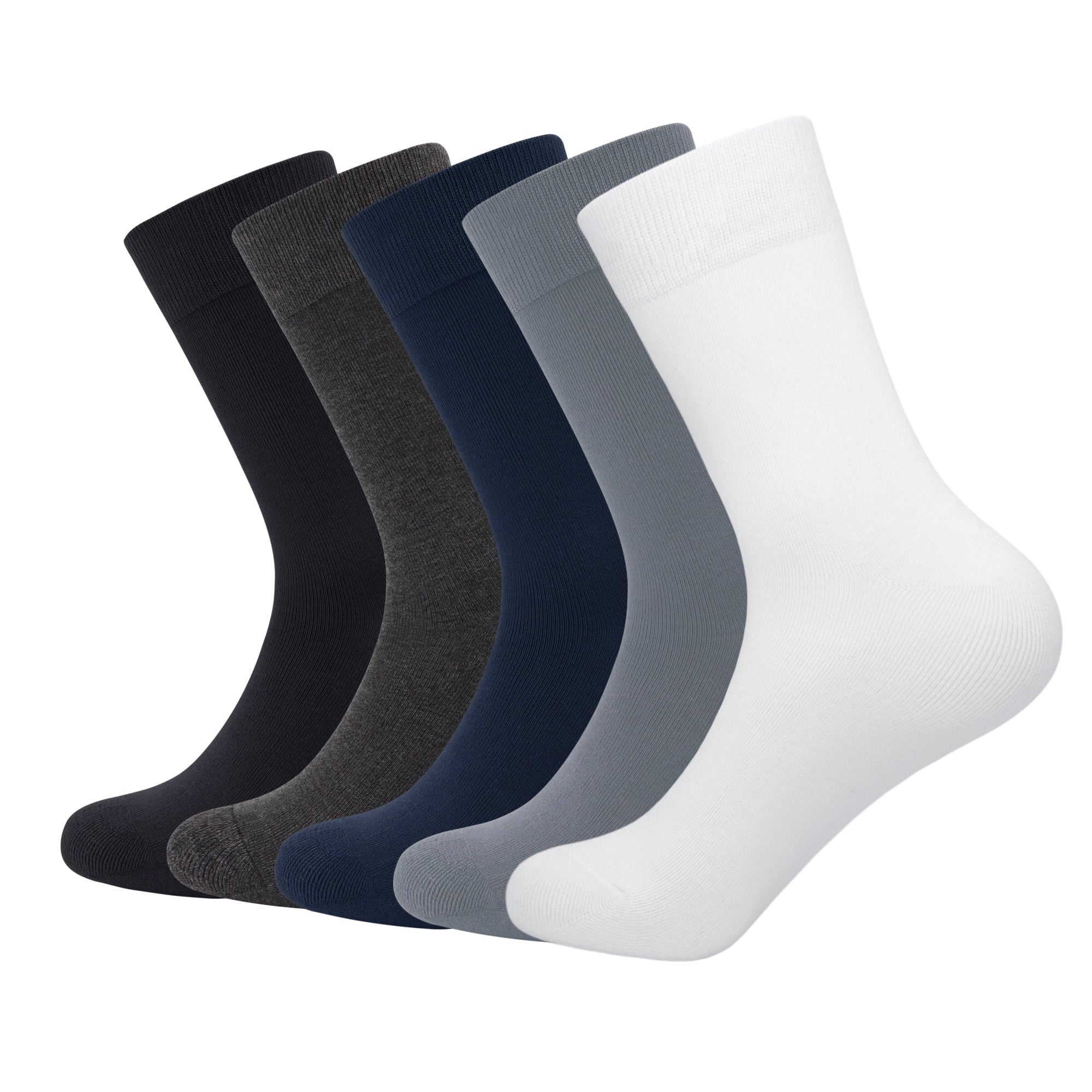 Bamboo Dress Men Sock Thin Soft Crew Anti Odor Lightweight Sock Odor Resistant Breathable Sock 9-13,5 Pairs