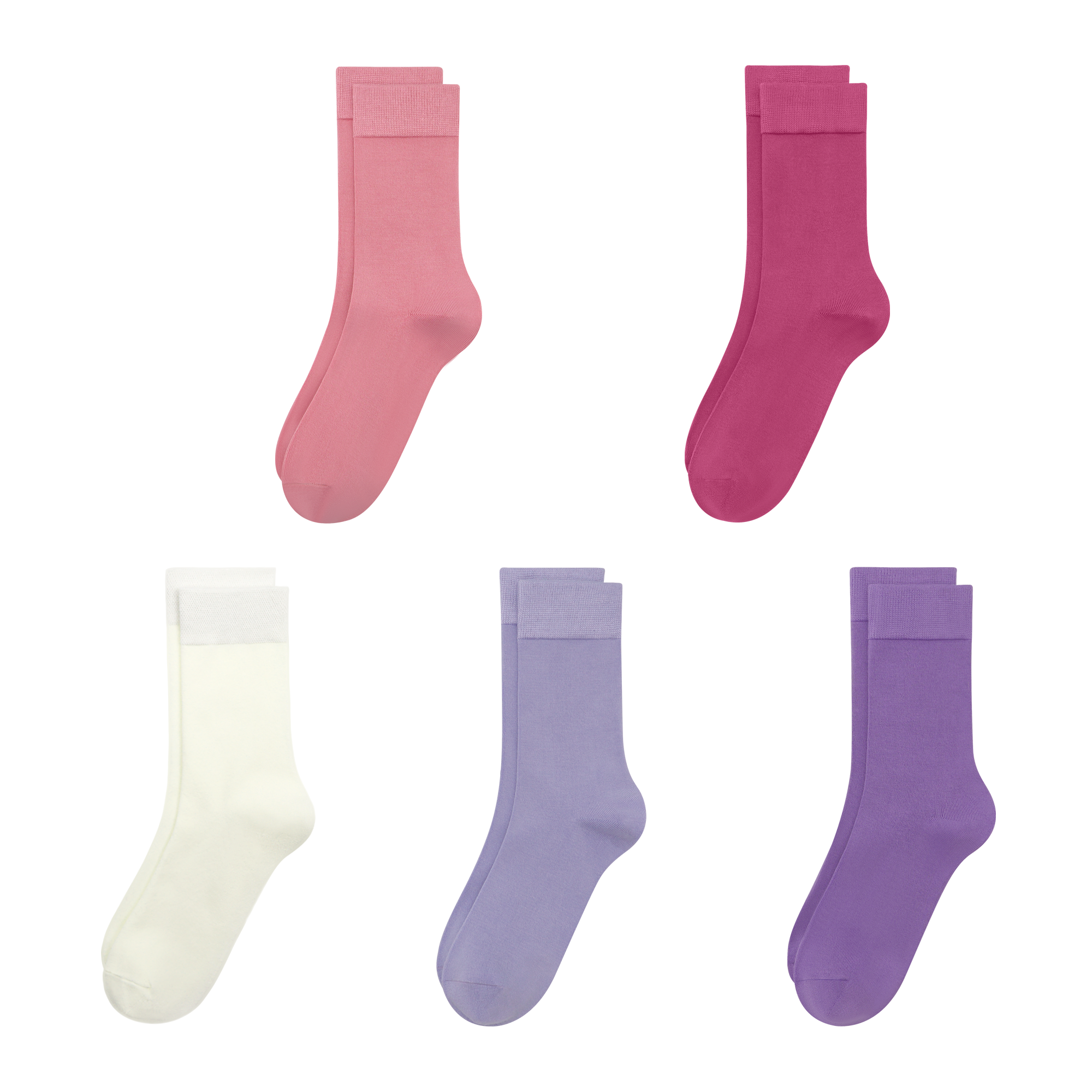 Bamboo Kids Crew Socks School Anti Odor Socks for Boys Girls Uniform Thin Flat Seam Socks 5 Pairs