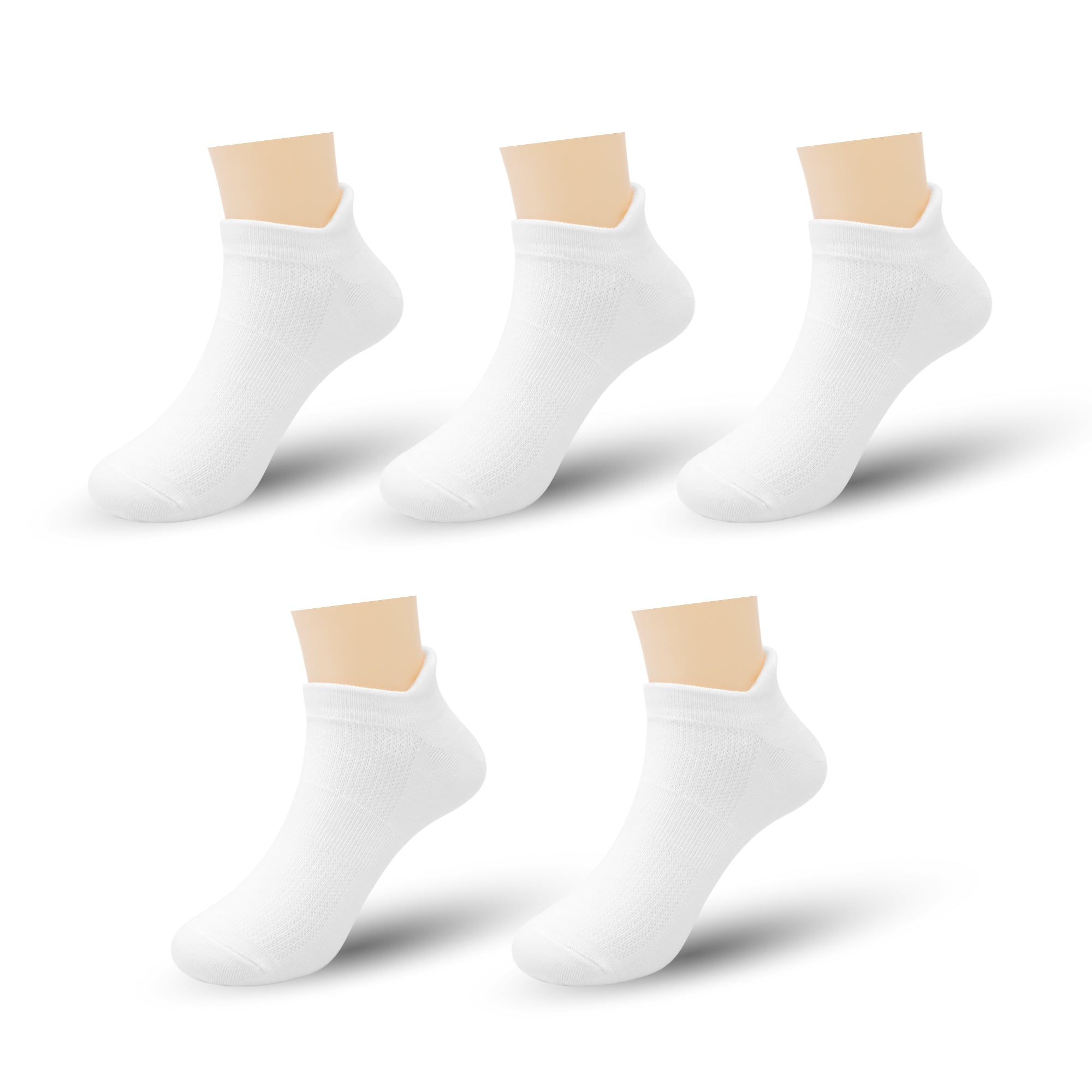 Ultra-Soft Viscose Bamboo Kids No-Show Socks Ankle Thin Comfortable Low Cut Socks for Boys&Girls Non Slip 5 Pairs