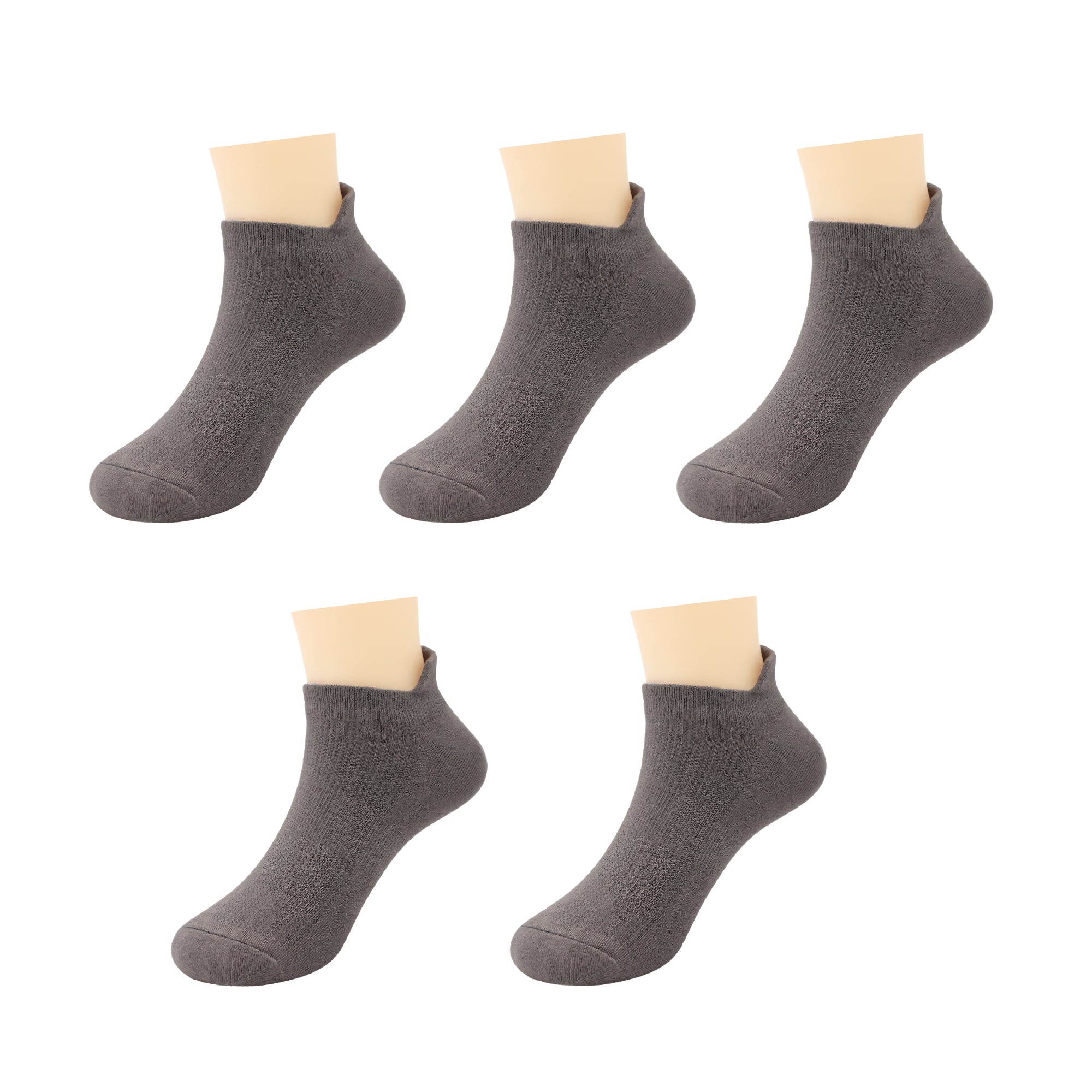 Ultra-Soft Viscose Bamboo Kids No-Show Socks Ankle Thin Comfortable Low Cut Socks for Boys&Girls Non Slip 5 Pairs