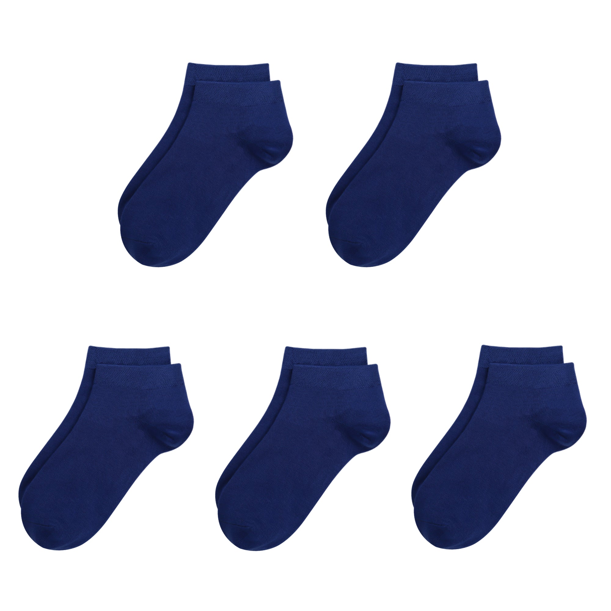 Bamboo School Socks Ankle Super Soft School Kids Socks Stretch Cuffs Athletic Socks Odor Resistant Anti-odor 5 Pairs