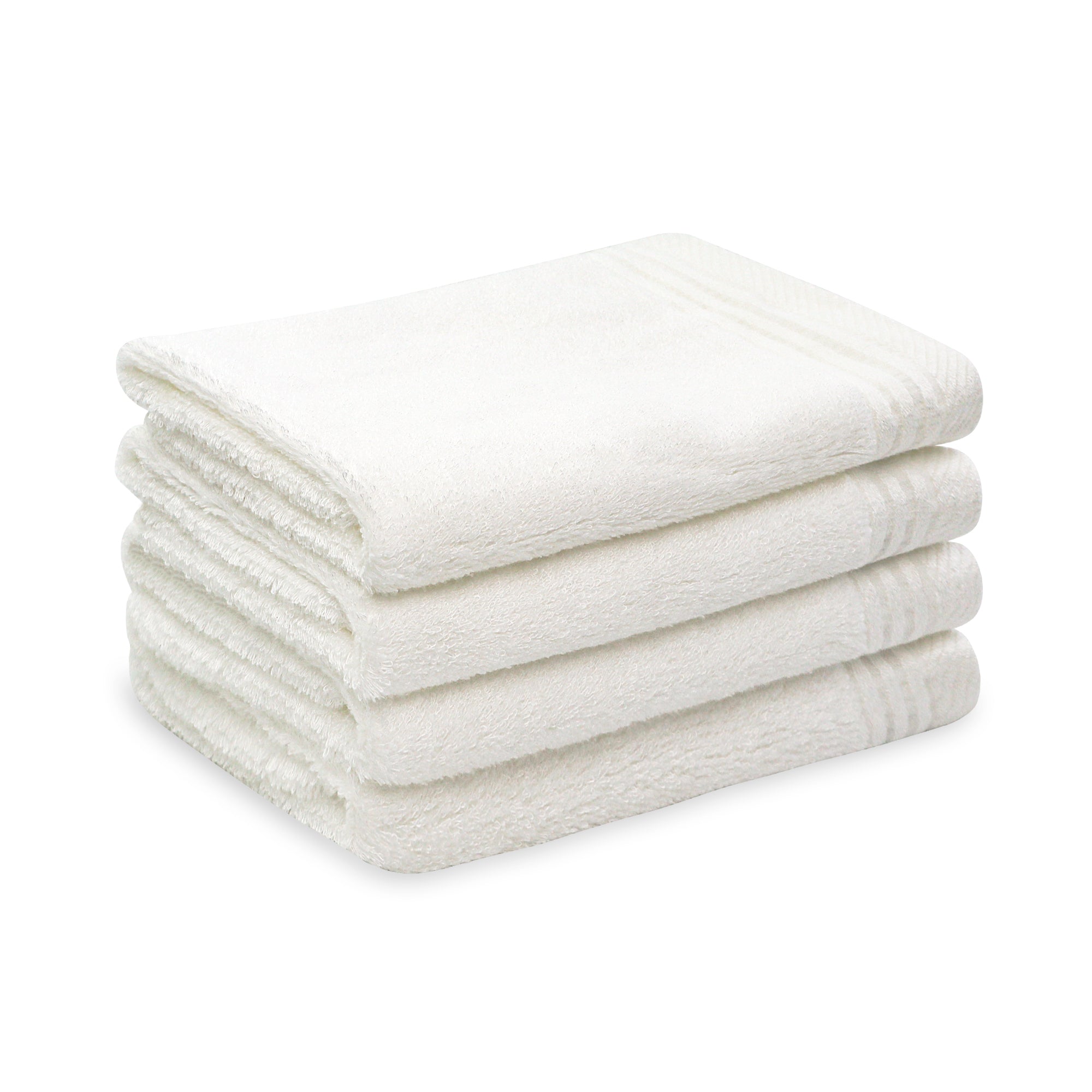 Premium Viscose Bamboo Washcloth Set - Pack of 4, 13x13 in Soft and Absorbent, Durable and Comfortable, Suitable for Body & Face, Baby and Adults