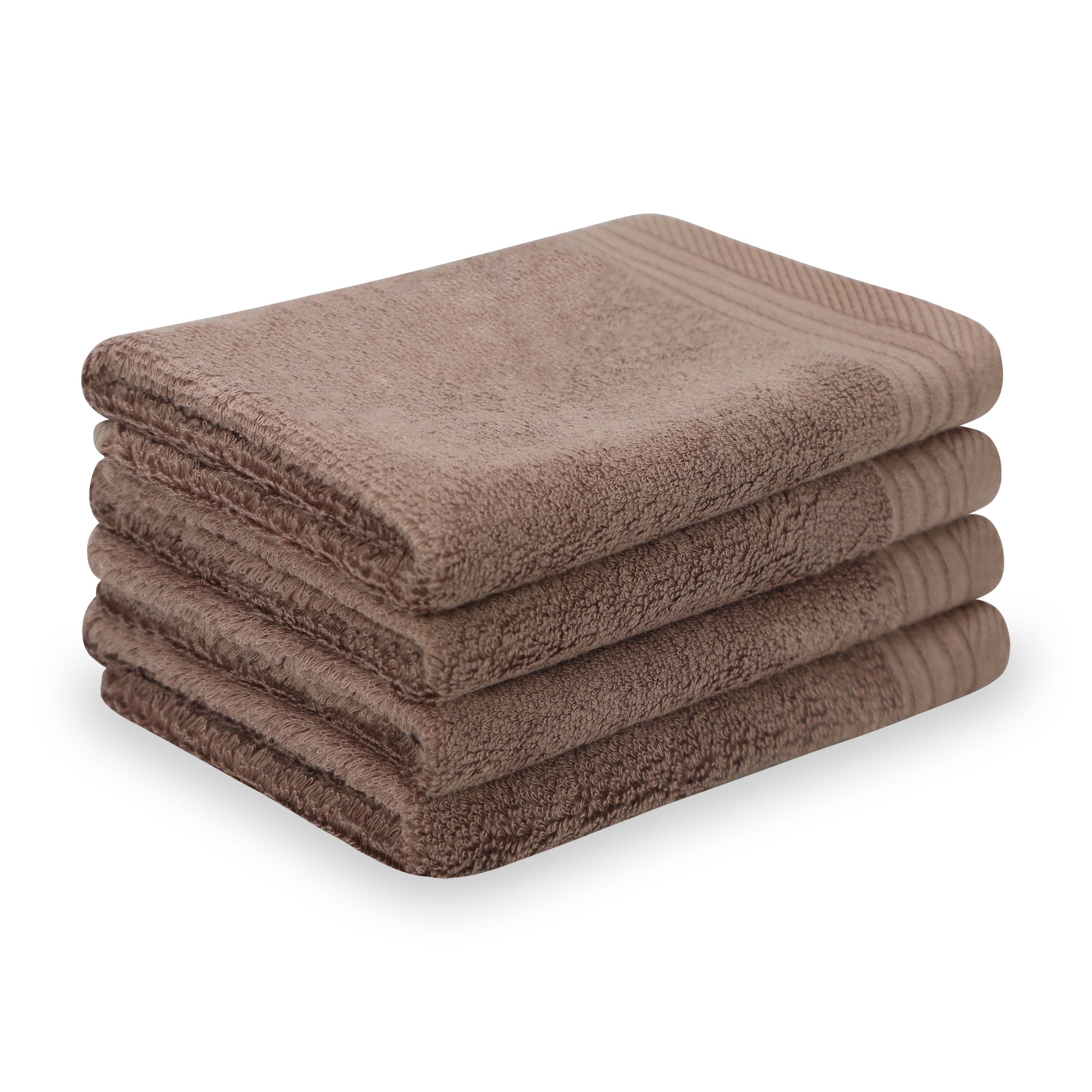 Premium Viscose Bamboo Washcloth Set - Pack of 4, 13x13 in Soft and Absorbent, Durable and Comfortable, Suitable for Body & Face, Baby and Adults