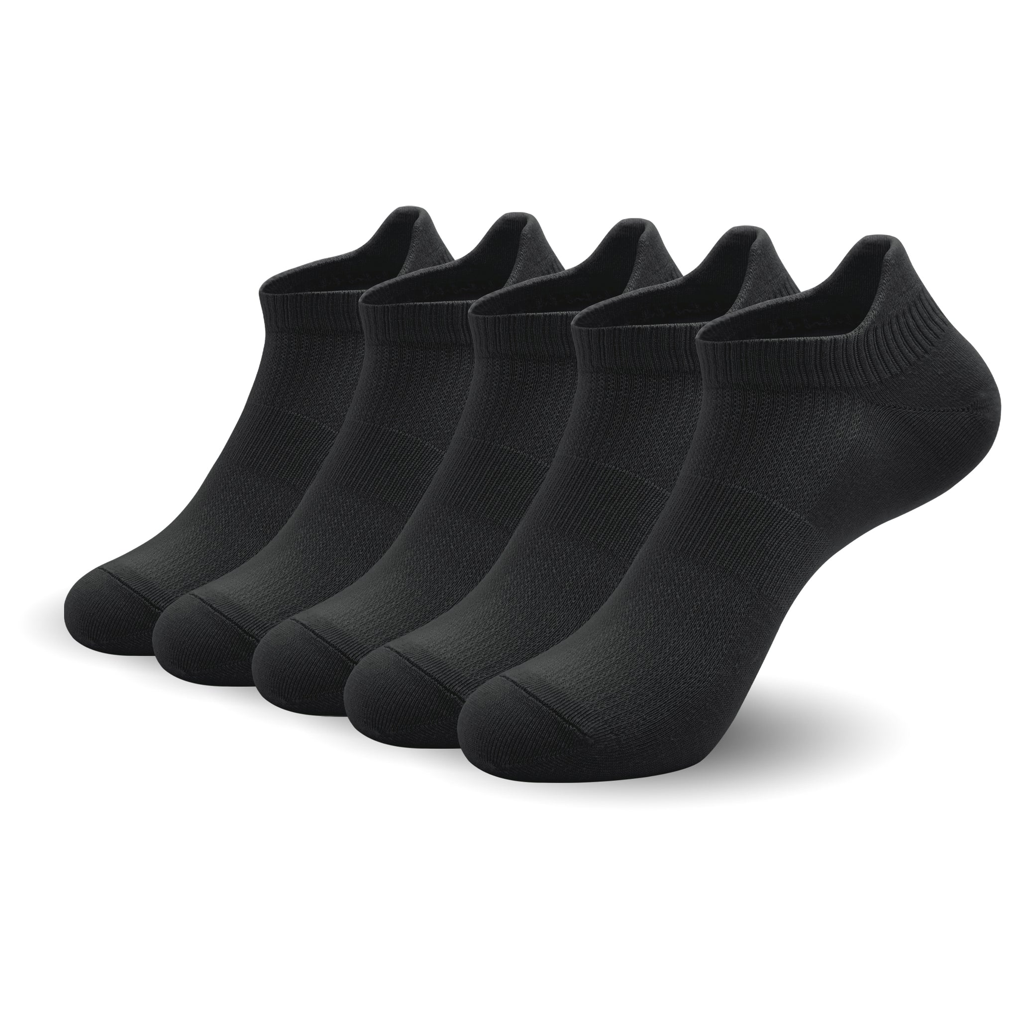 Women Ultra Thin Socks Bamboo Low Cut No Show Ventilating Low Ankle Anti Odor Arch Support Mesh Socks 5 Pairs