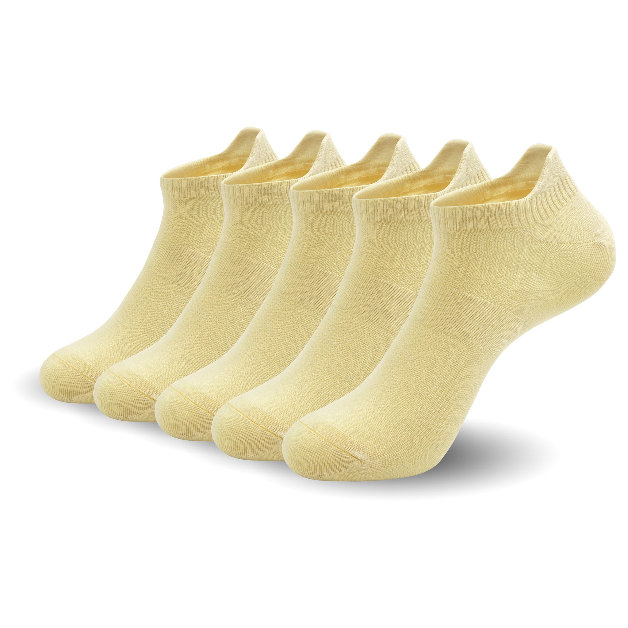 Women Ultra Thin Socks Bamboo Low Cut No Show Ventilating Low Ankle Anti Odor Arch Support Mesh Socks 5 Pairs