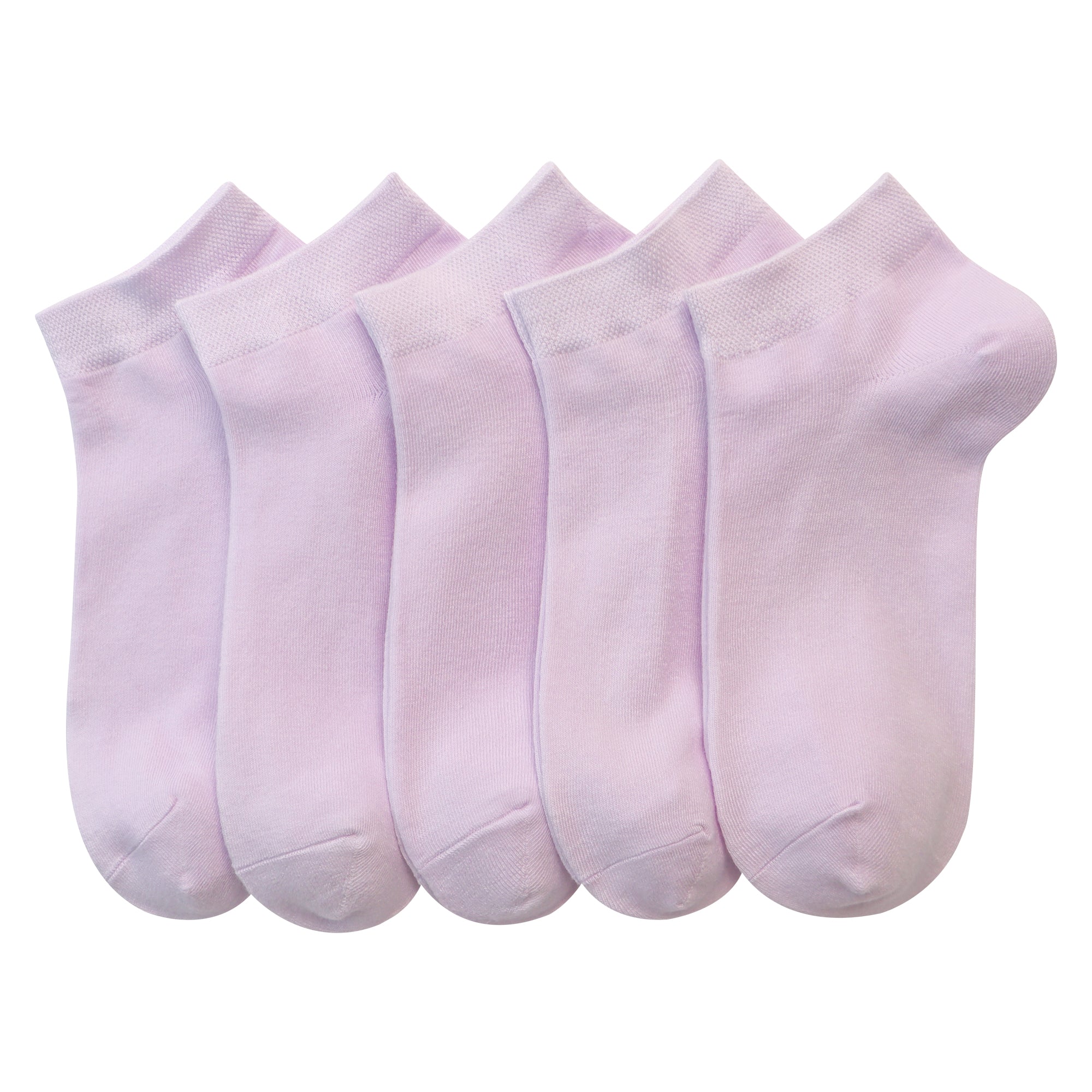 Women Bamboo Ankle Socks Low Cut Thin Sock Lightweight Pastal Color Soft Sock 5 Pairs