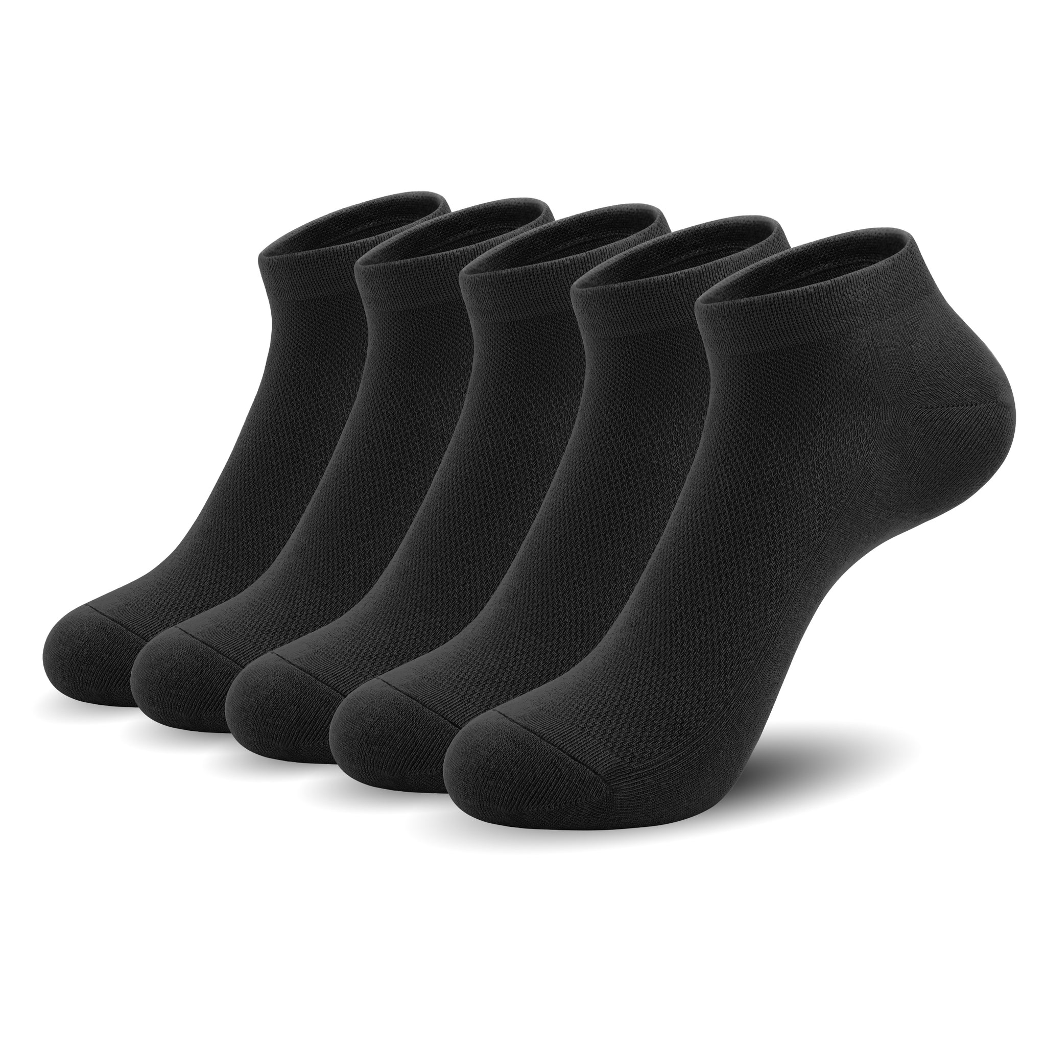 Women Mesh Ankle Socks Bamboo Summer Cool Socks Soft Ultra Thin Low Cut Sock 5 Pairs, 4-8/9-11