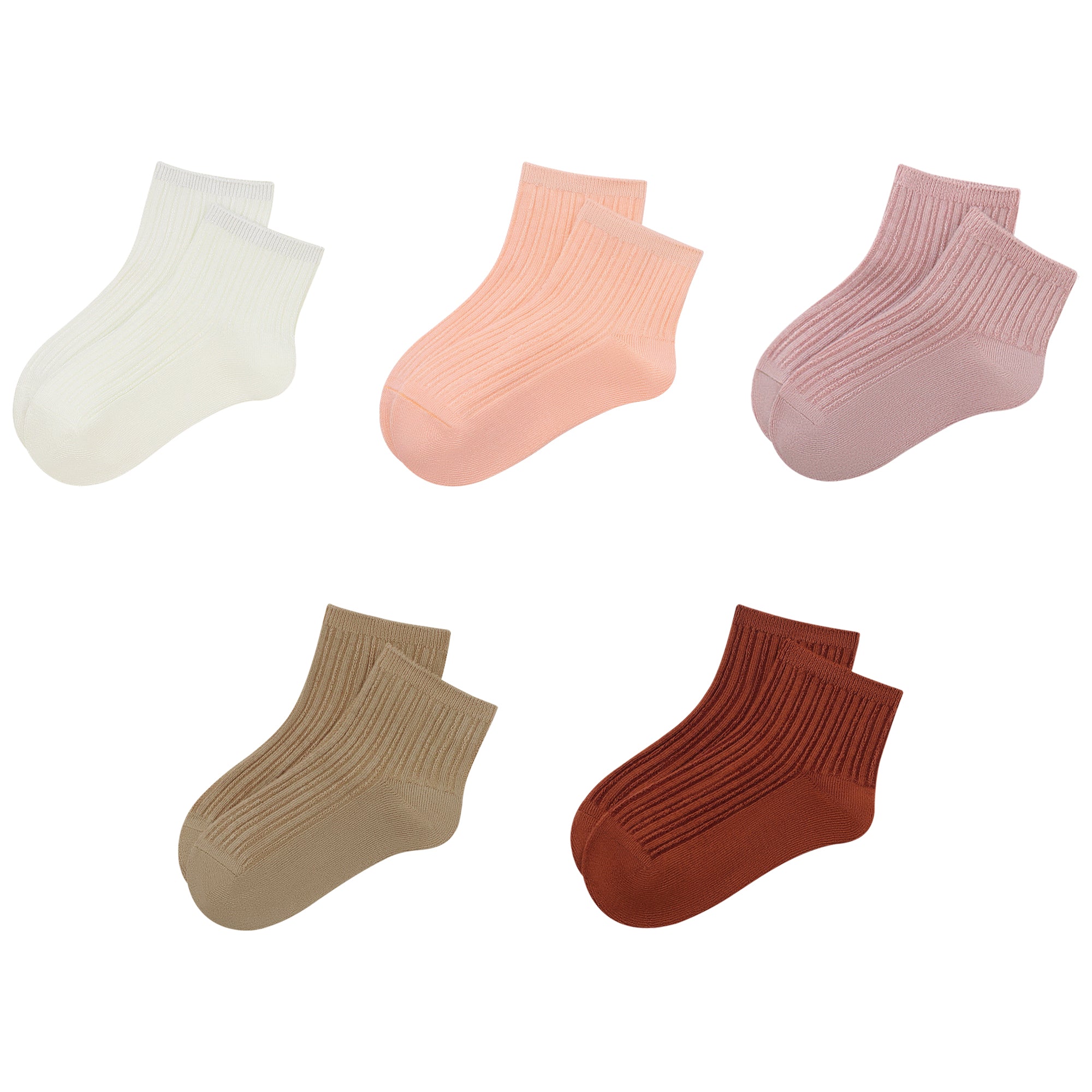 Viscose Bamboo Unisex Baby Boy Girl Socks Toddlers Ankle Crew Thin Soft Socks Stretch Breathable Newborn 5 Pairs