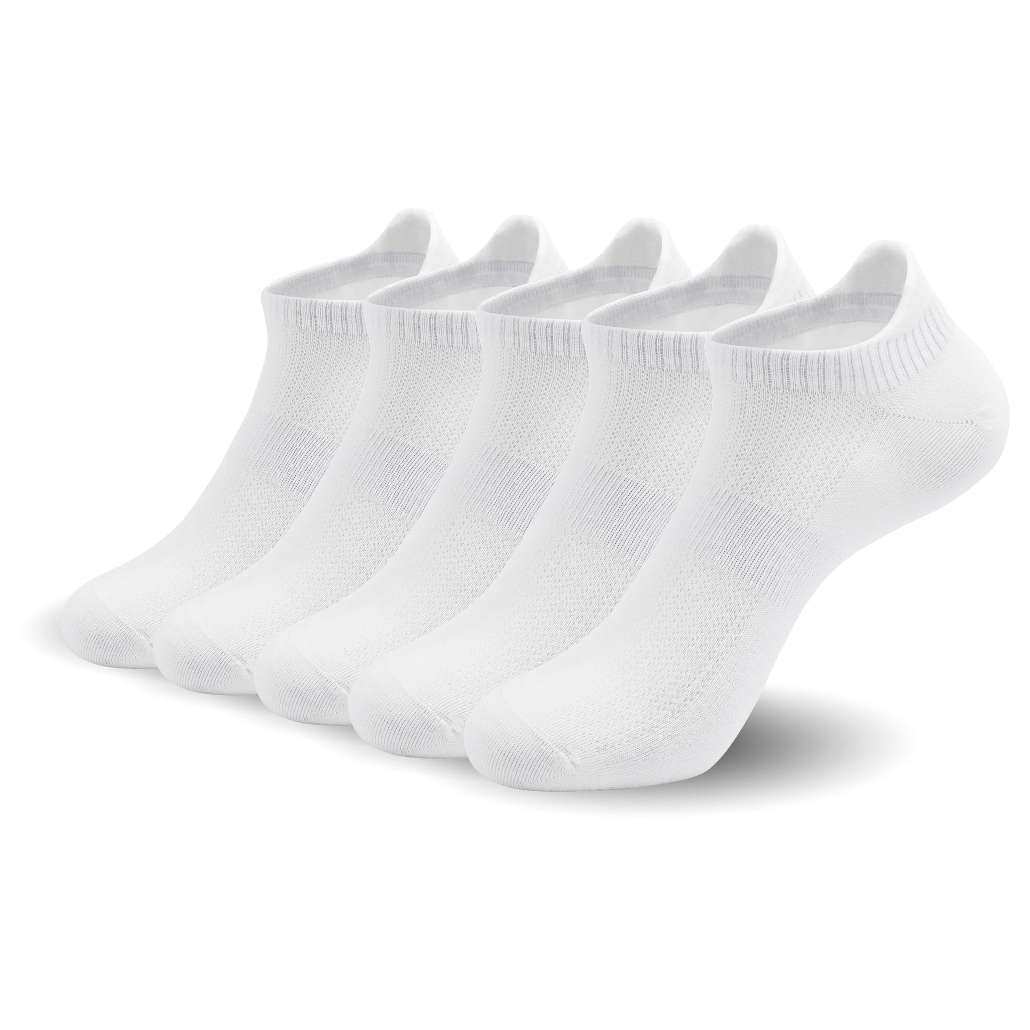 Women Ultra Thin Socks Bamboo Low Cut No Show Ventilating Low Ankle Anti Odor Arch Support Mesh Socks 5 Pairs