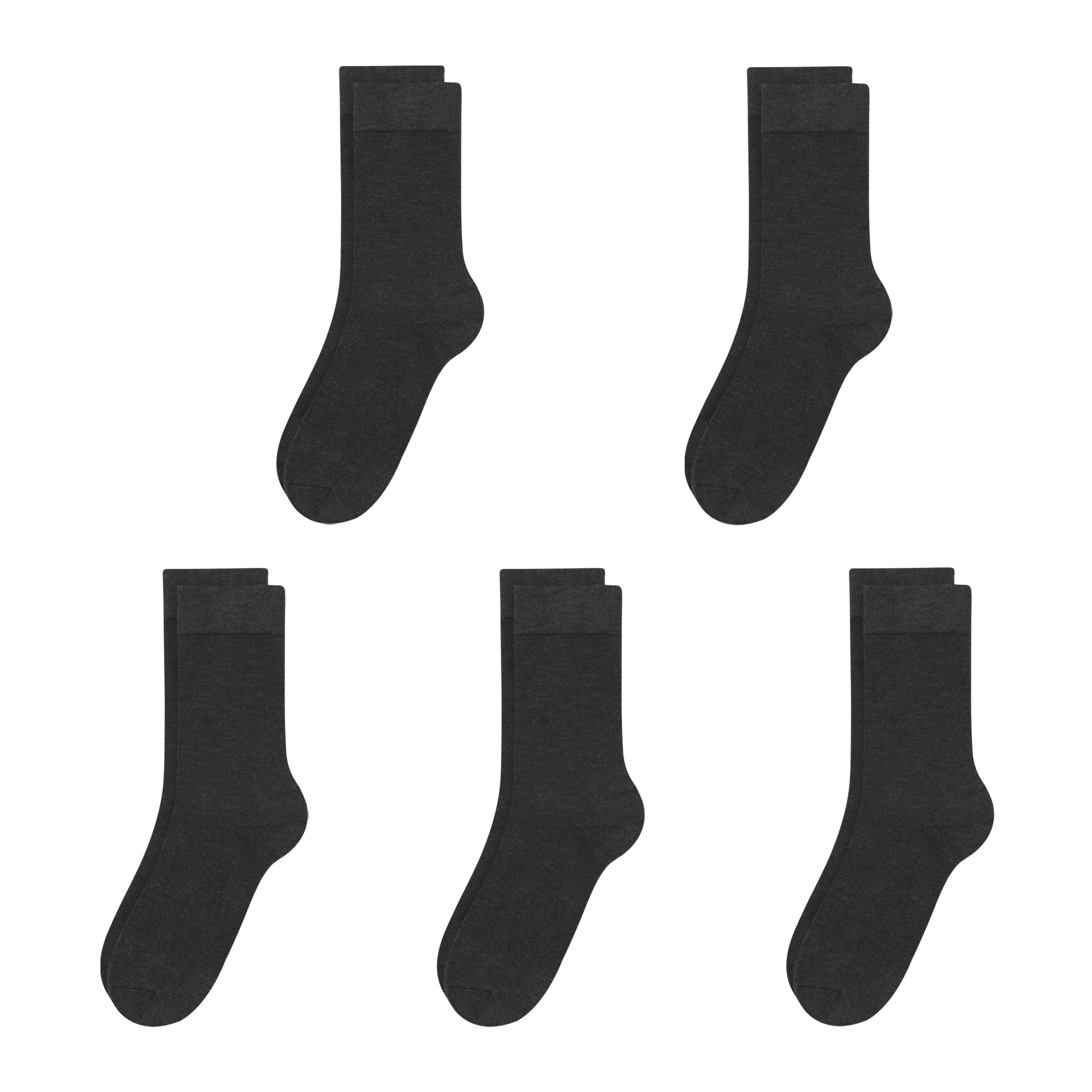 Bamboo Kids Crew Socks School Anti Odor Socks for Boys Girls Uniform Thin Flat Seam Socks 5 Pairs