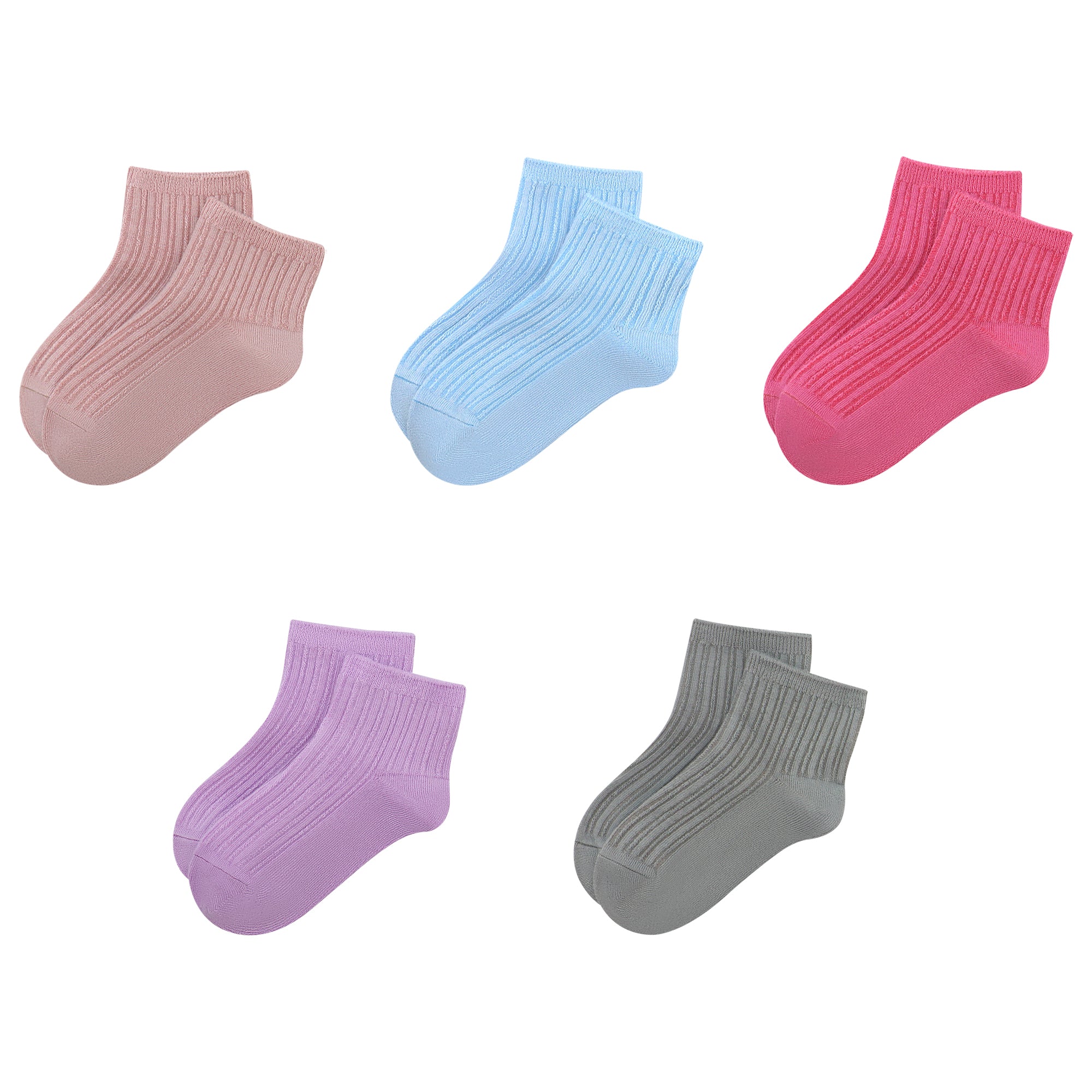 Viscose Bamboo Unisex Baby Boy Girl Socks Toddlers Ankle Crew Thin Soft Socks Stretch Breathable Newborn 5 Pairs