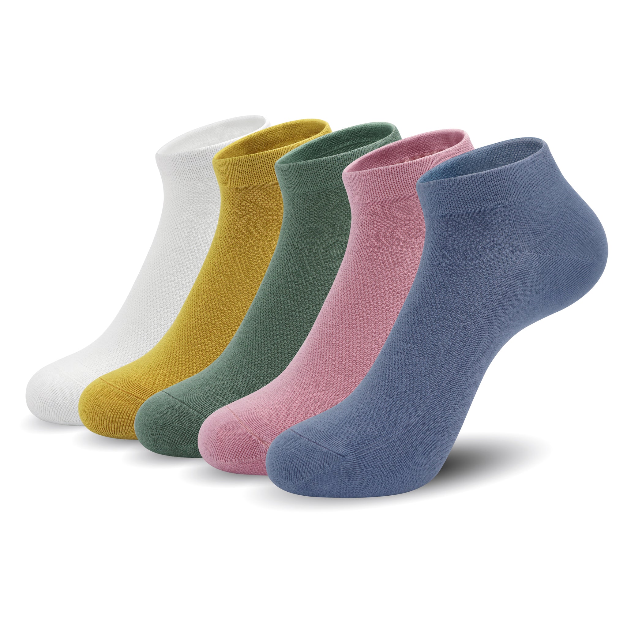 Women Mesh Ankle Socks Bamboo Summer Cool Socks Soft Ultra Thin Low Cut Sock 5 Pairs,4-8/9-11