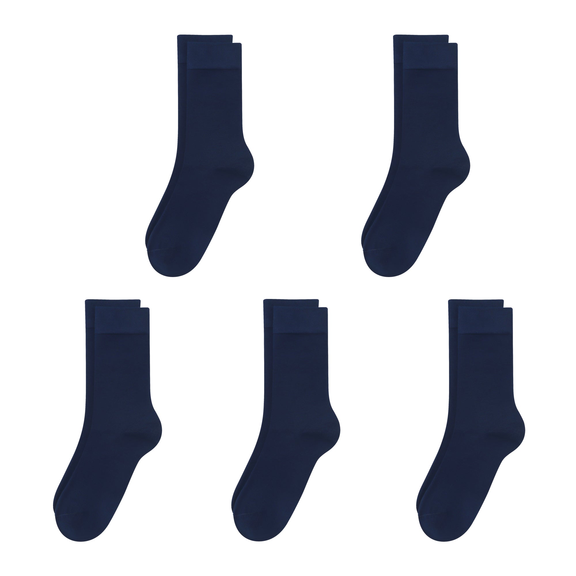 Bamboo Kids Crew Socks School Anti Odor Socks for Boys Girls Uniform Thin Flat Seam Socks 5 Pairs