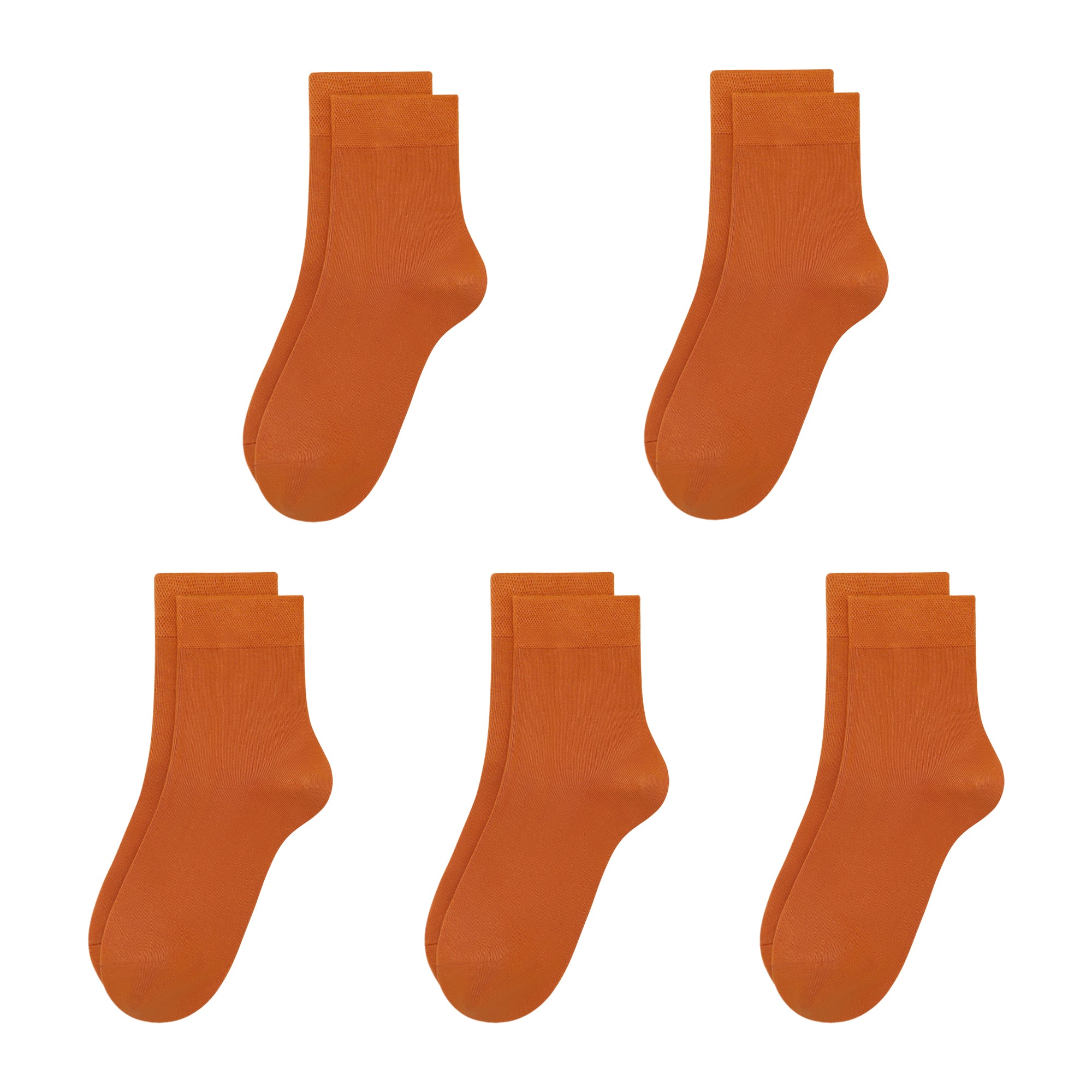 Kids Casual Bamboo School Socks Super Soft Uniform Thin Breathable Stretch Cuffs Boys Girls 5 Pairs