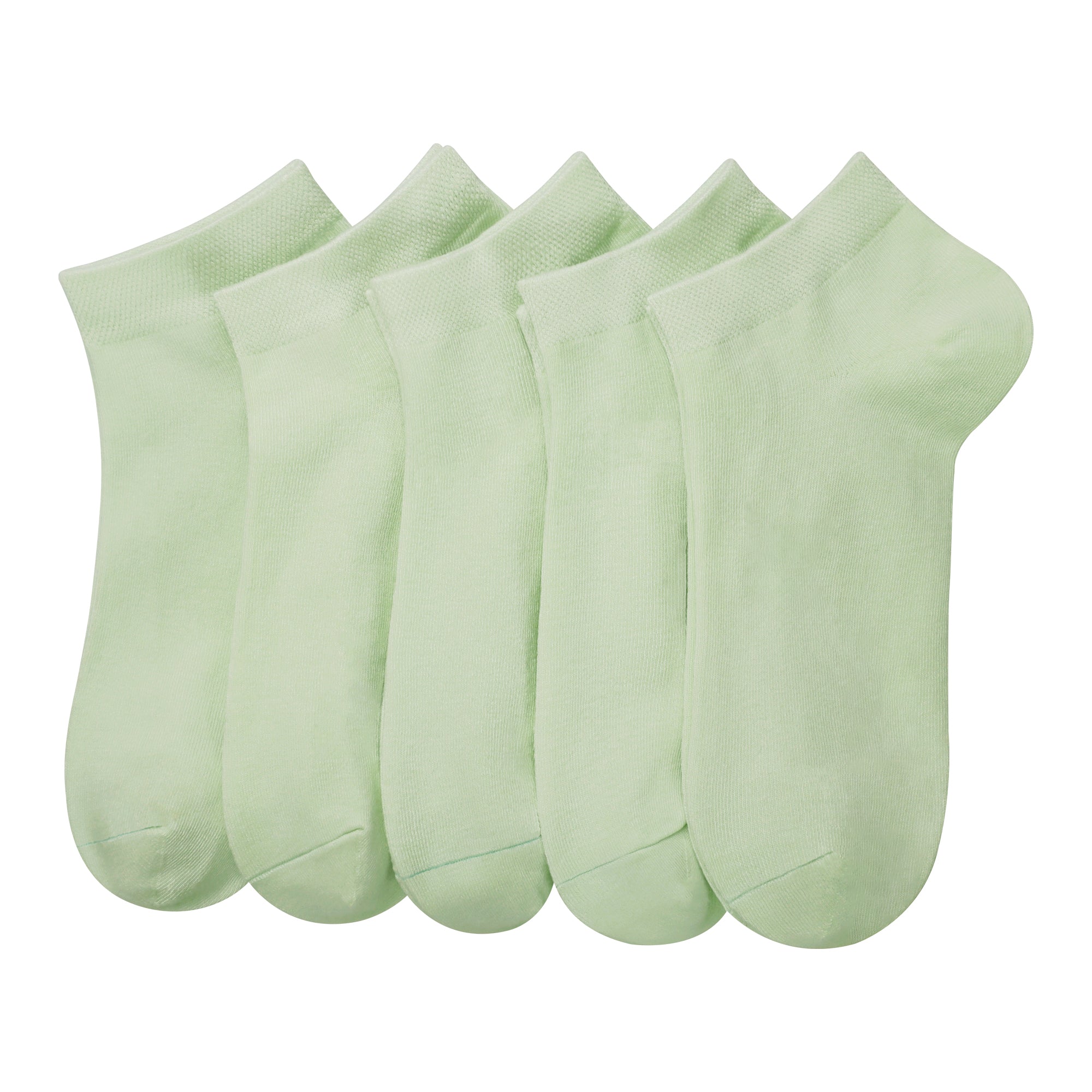 Women Bamboo Ankle Socks Low Cut Thin Sock Lightweight Pastal Color Soft Sock 5 Pairs