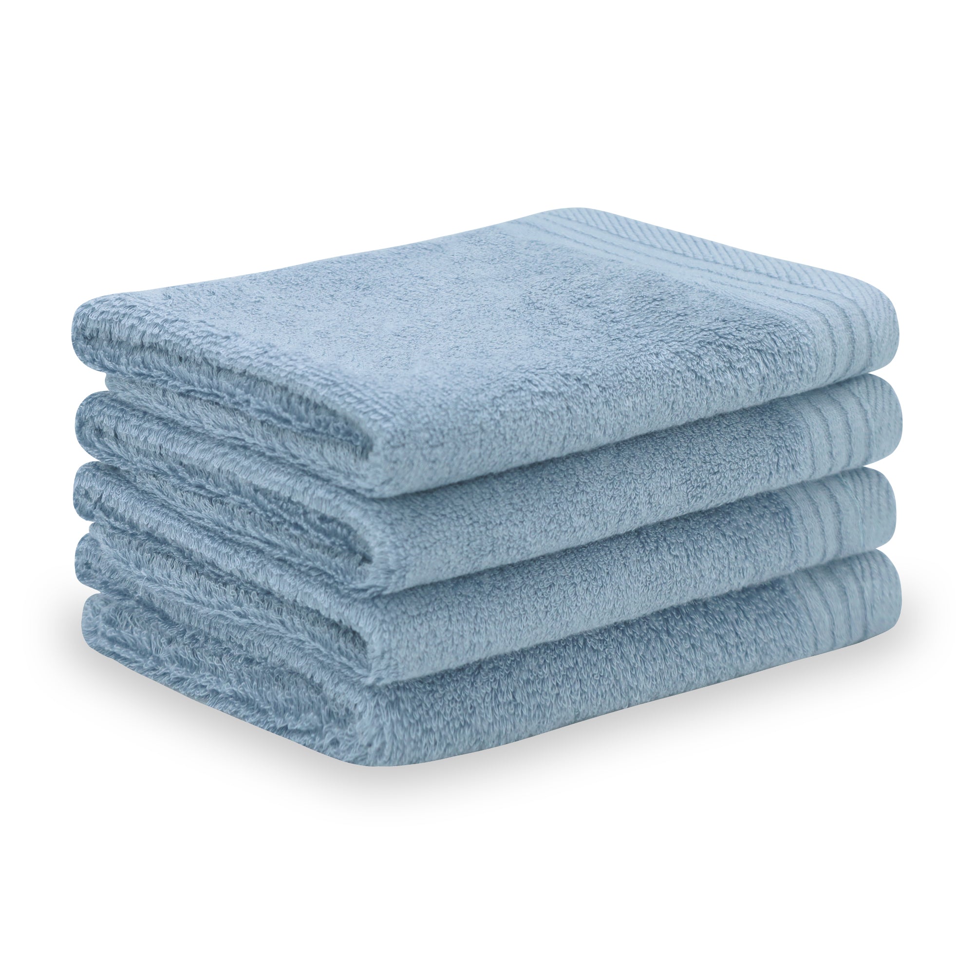 Premium Viscose Bamboo Washcloth Set - Pack of 4, 13x13 in Soft and Absorbent, Durable and Comfortable, Suitable for Body & Face, Baby and Adults