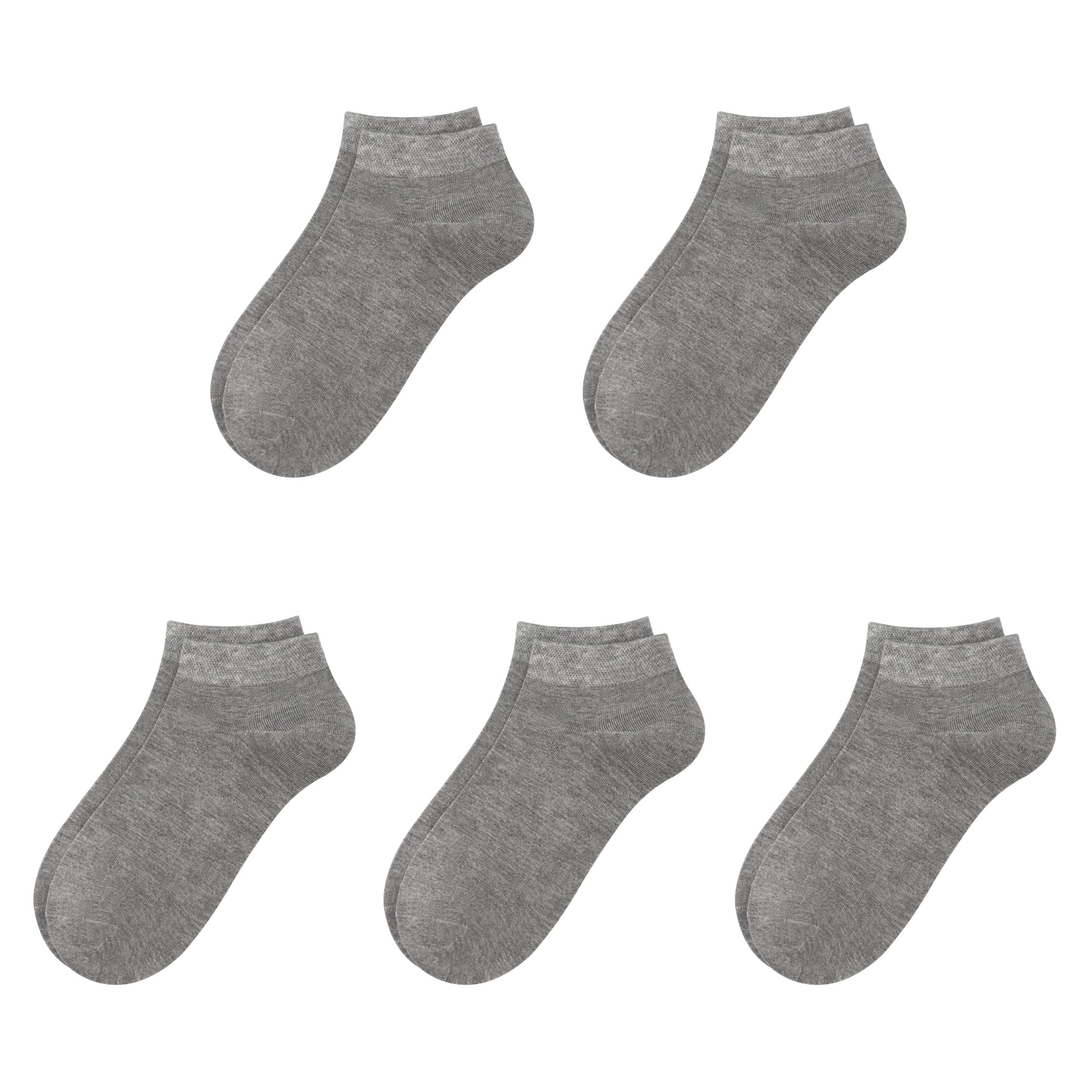 Bamboo School Socks Ankle Super Soft School Kids Socks Stretch Cuffs Athletic Socks Odor Resistant Anti-odor 5 Pairs