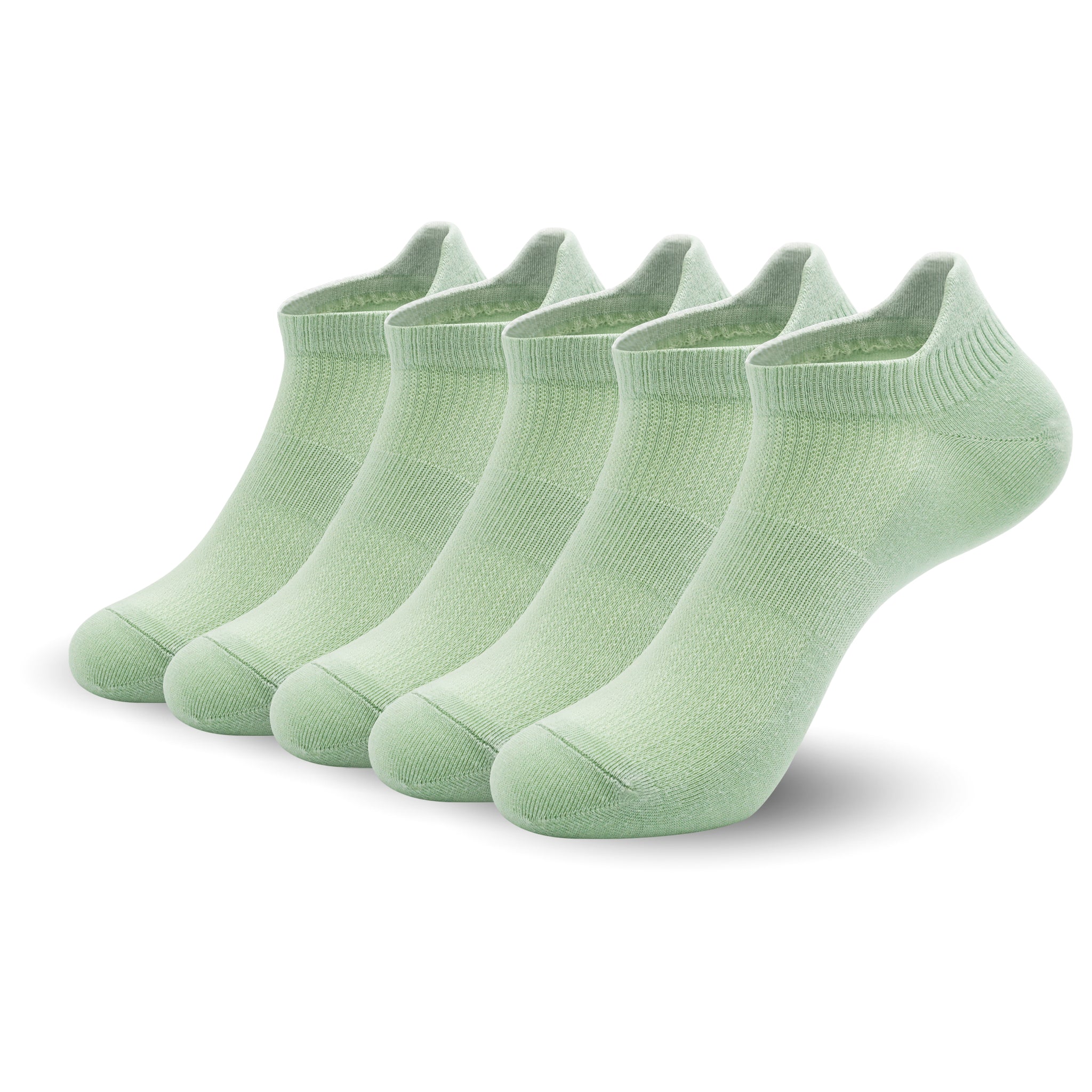 Women Ultra Thin Socks Bamboo Low Cut No Show Ventilating Low Ankle Anti Odor Arch Support Mesh Socks 5 Pairs