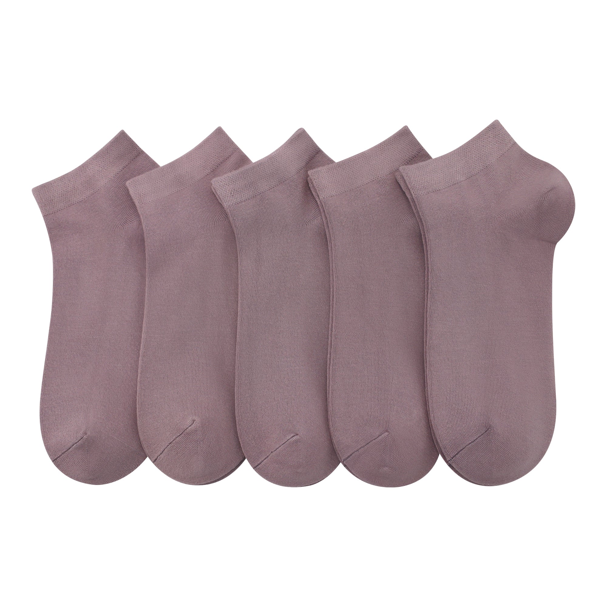 Women Bamboo Ankle Socks Low Cut Thin Sock Lightweight Pastal Color Soft Sock 5 Pairs