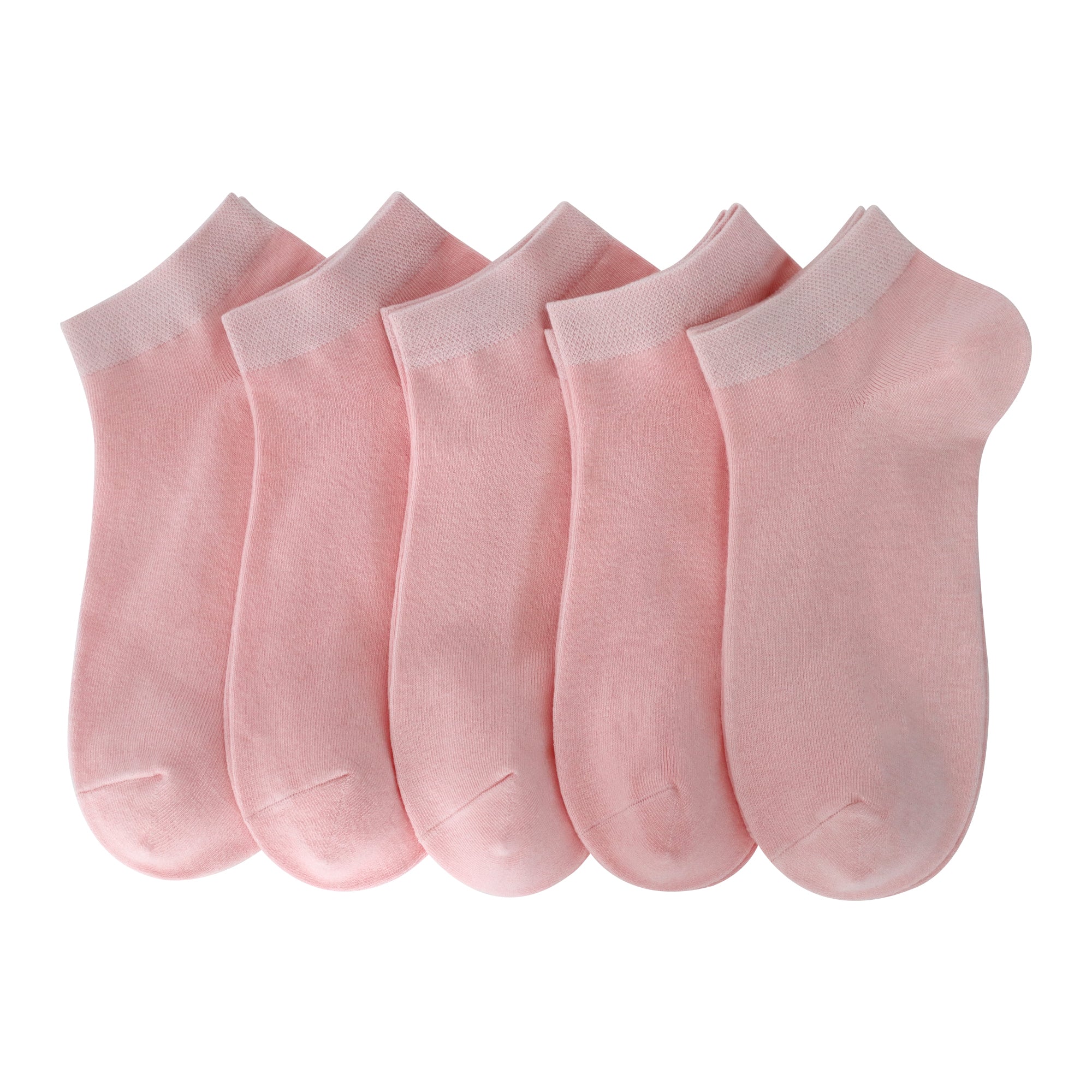 Women Bamboo Ankle Socks Low Cut Thin Sock Lightweight Pastal Color Soft Sock 5 Pairs