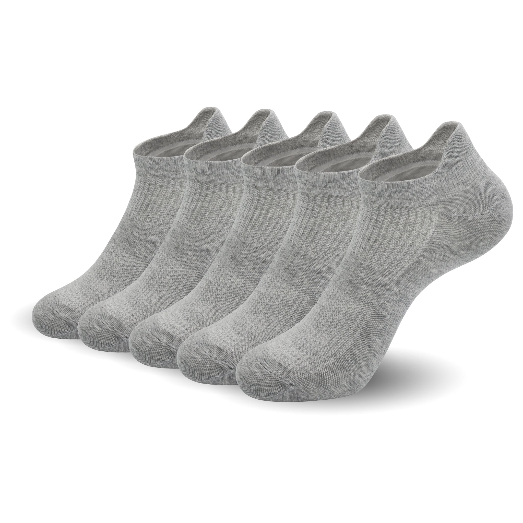 Women Ultra Thin Socks Bamboo Low Cut No Show Ventilating Low Ankle Anti Odor Arch Support Mesh Socks 5 Pairs
