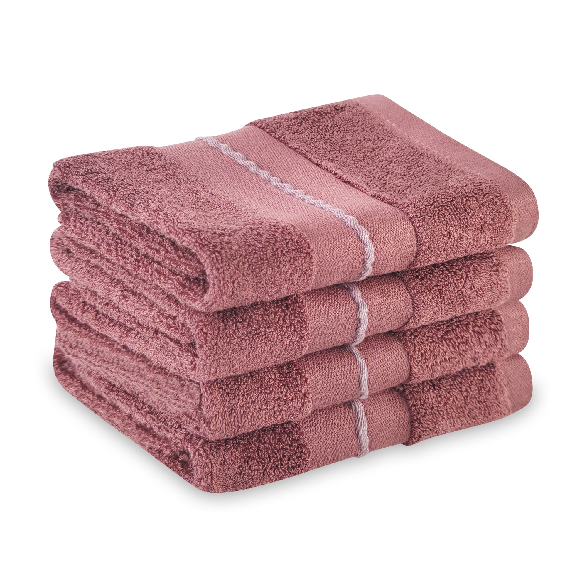 Premium Viscose Bamboo Washcloth Set - Pack of 4, 13x13 in Soft and Absorbent, Durable and Comfortable, Suitable for Body & Face, Baby and Adults