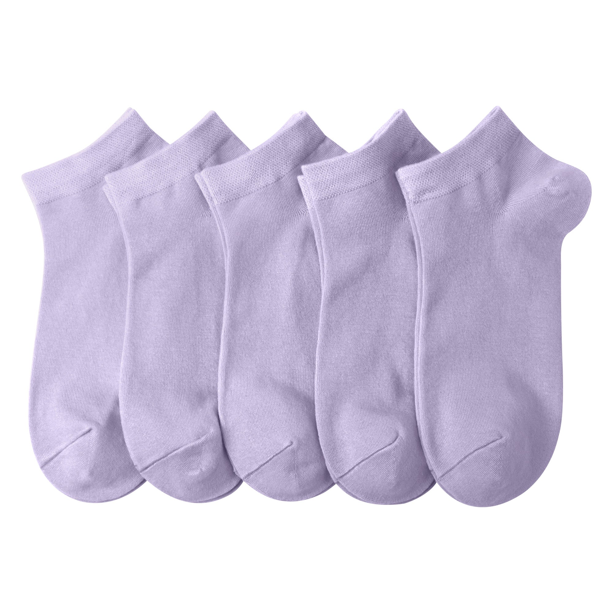Women Bamboo Ankle Socks Low Cut Thin Sock Lightweight Pastal Color Soft Sock 5 Pairs