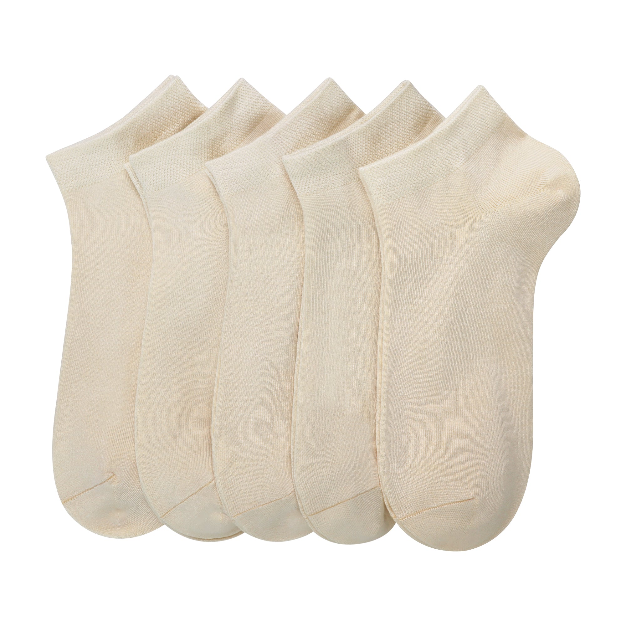 Women Bamboo Ankle Socks Low Cut Thin Sock Lightweight Pastal Color Soft Sock 5 Pairs