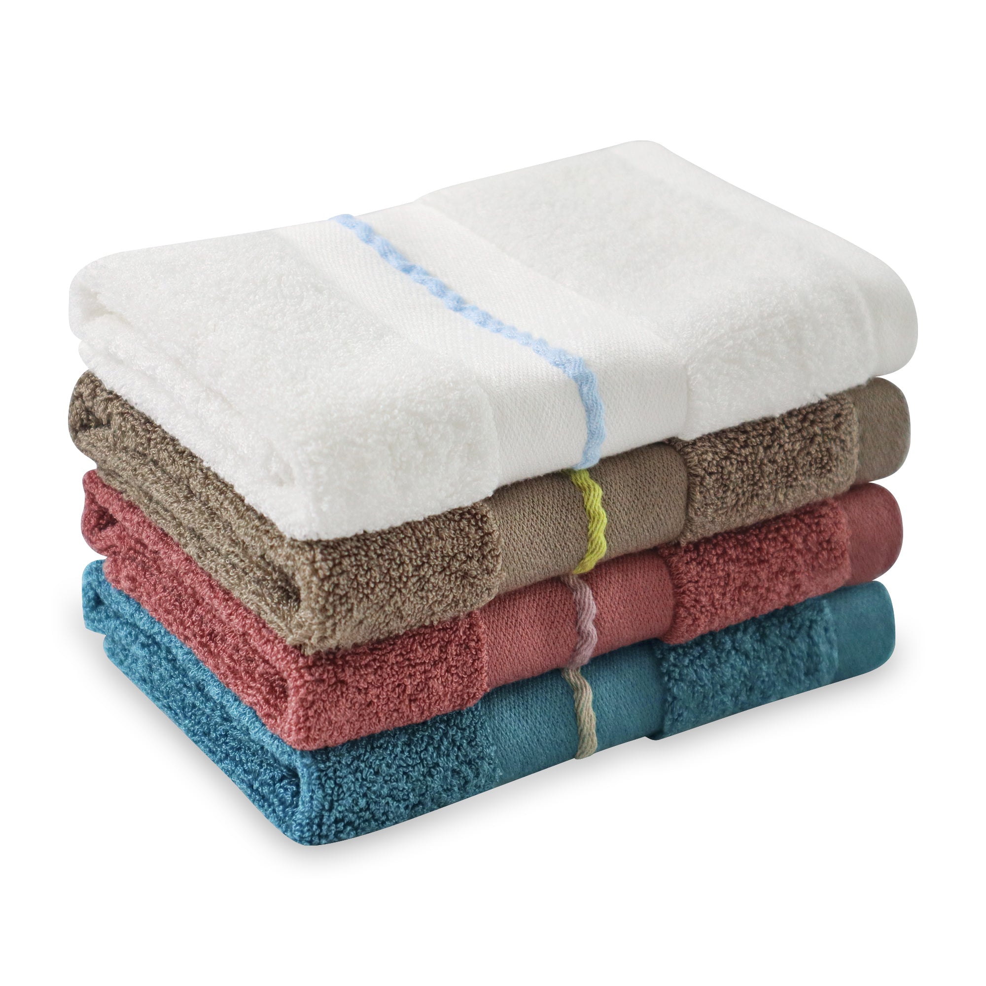 Premium Viscose Bamboo Washcloth Set - Pack of 4, 13x13 in Soft and Absorbent, Durable and Comfortable, Suitable for Body & Face, Baby and Adults