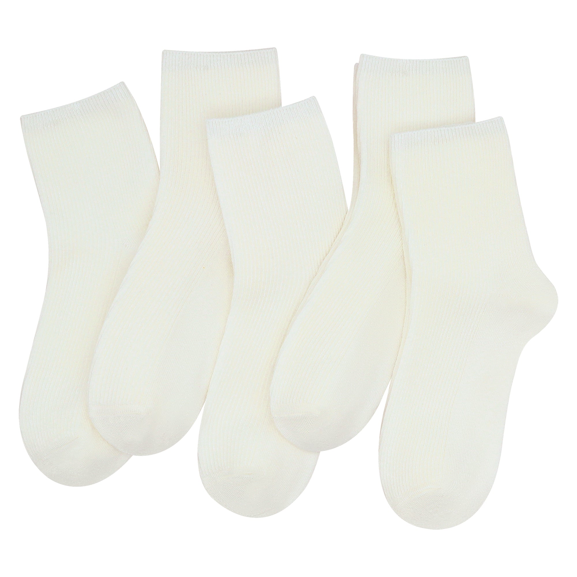 Bamboo Stretch Kids Ankle Sochool Kids Crew Socks Breathable Boy Girl 5 Pairs