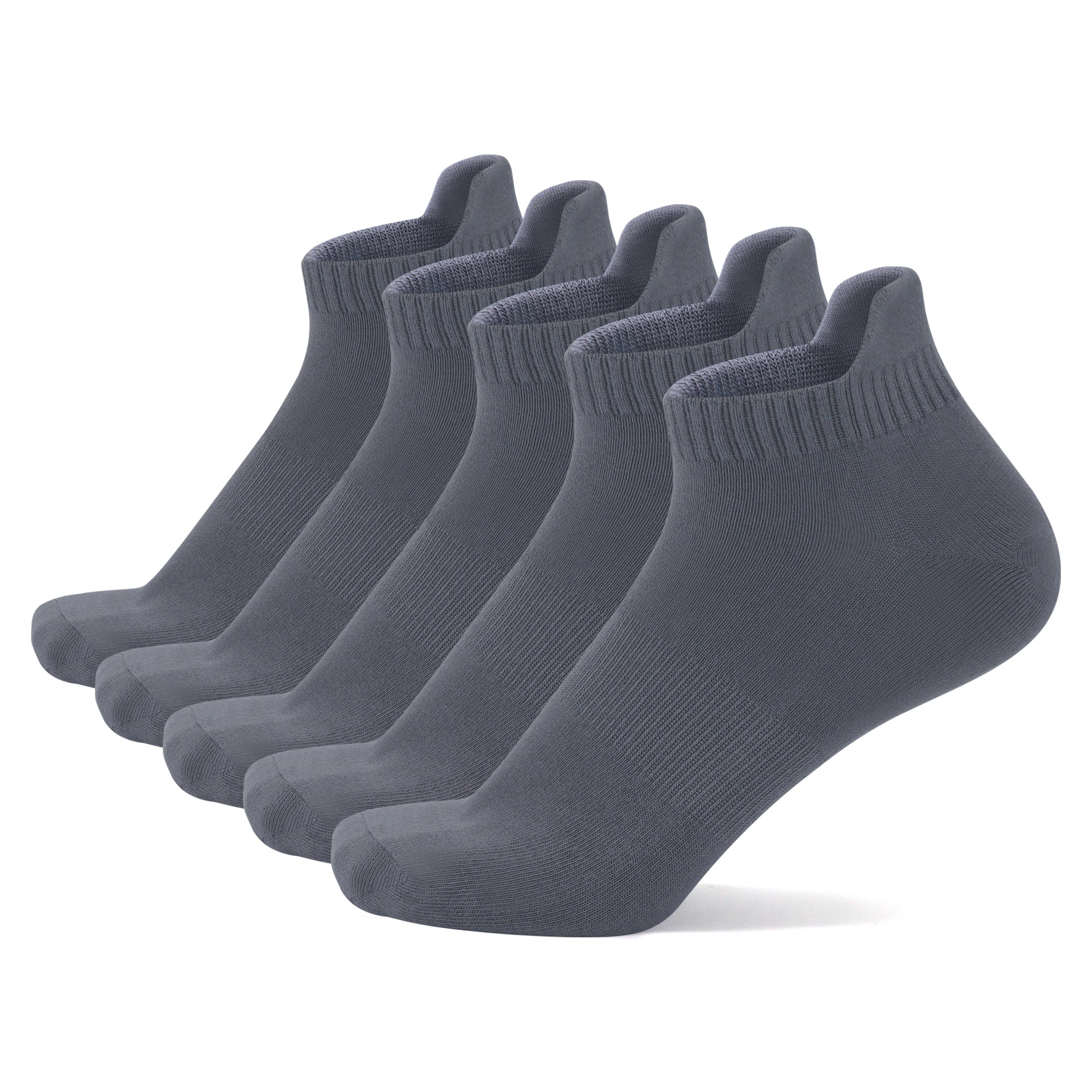 Thin Viscose Bamboo No Show Sock Men Low Cut Socks Odor Resistant Breathable Sock 5 Pairs