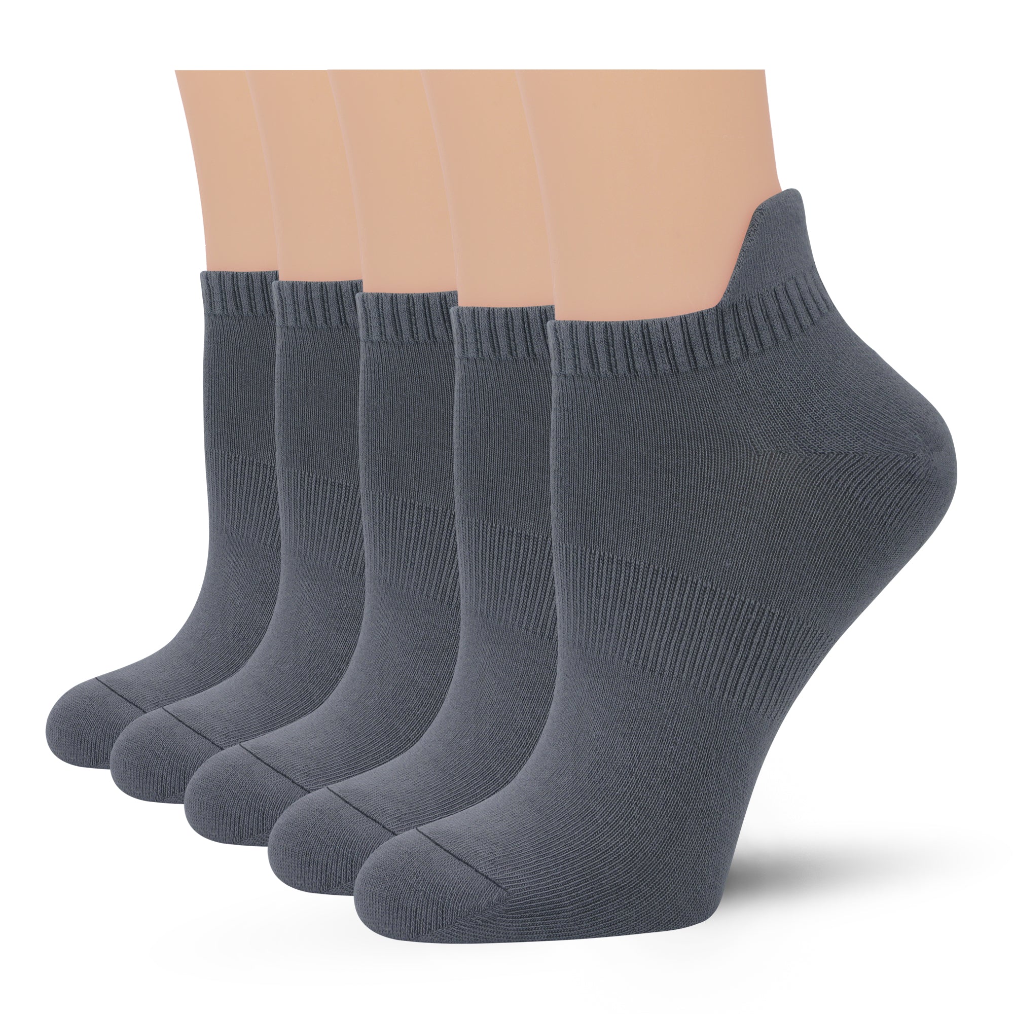 Viscose Bamboo No Show Sock Women Ankle Thin Low Cut Socks Arch Support Breathable Athletic Sock 5 Pairs