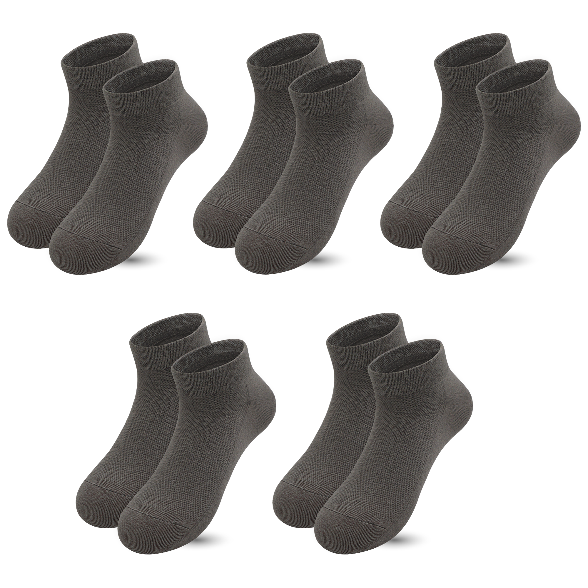 Bamboo Mesh Kids Low Cut Socks Unisex Child Ankle Non Slip Breathable Boy Girl 5 Pairs